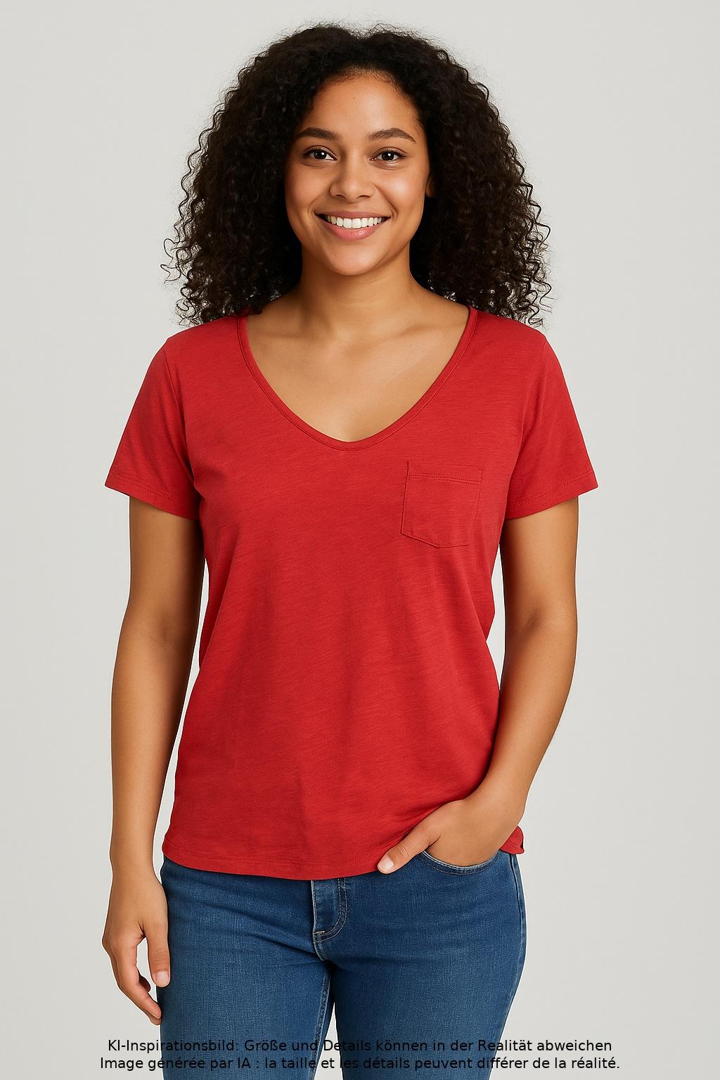 

Marc O Polo Damen T-Shirt, rot, Gr. 34