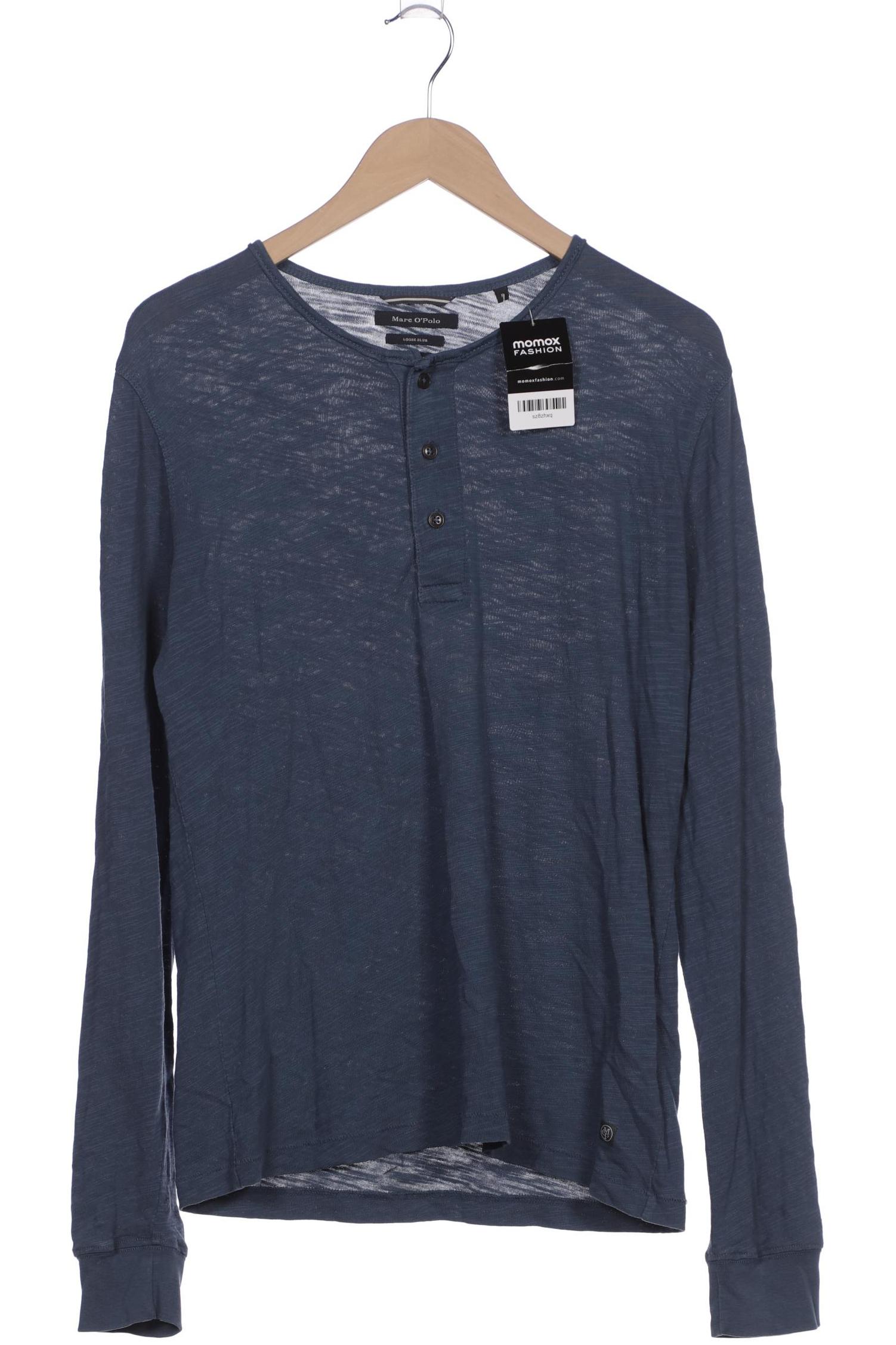 

Marc O Polo Herren Langarmshirt, blau, Gr. 48