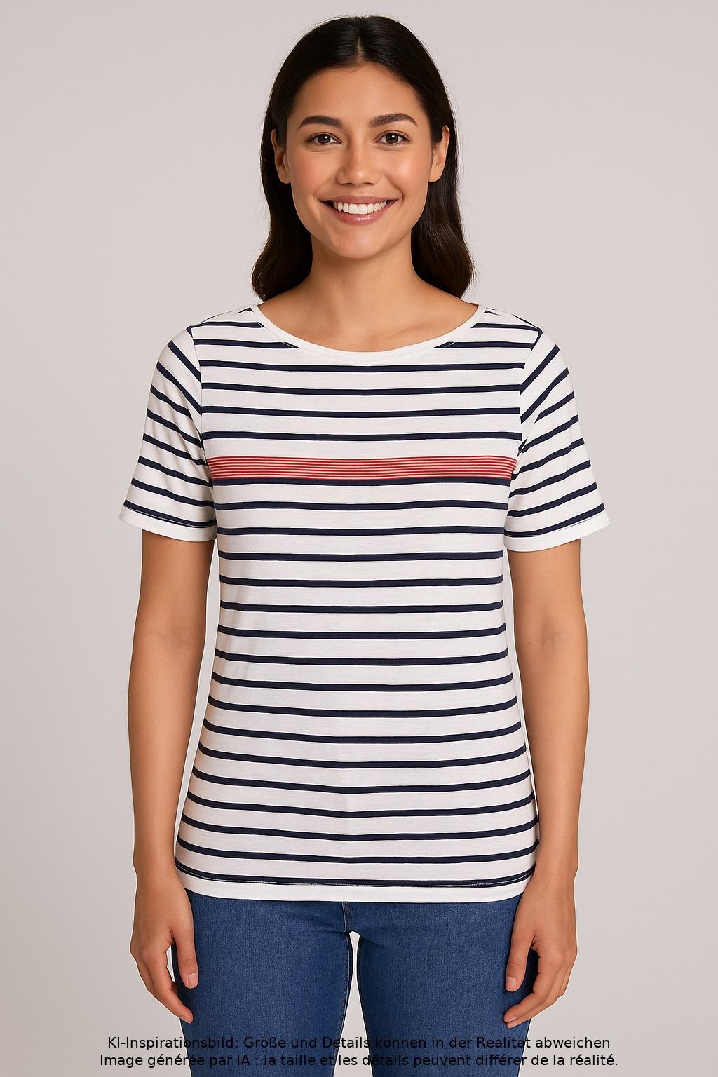 

Marc O Polo Damen T-Shirt, mehrfarbig, Gr. 36