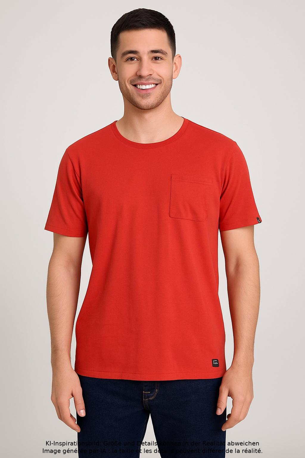 

Marc O Polo Herren T-Shirt, rot, Gr. 52