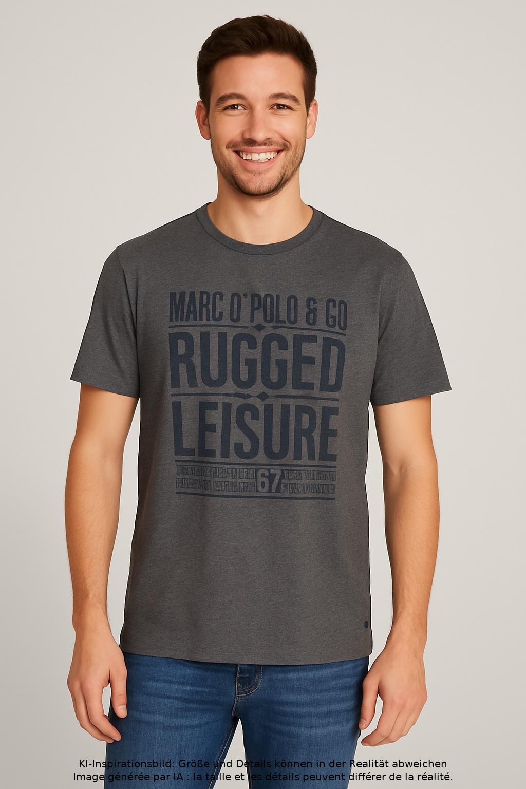 

Marc O Polo Herren T-Shirt, grau, Gr. 52