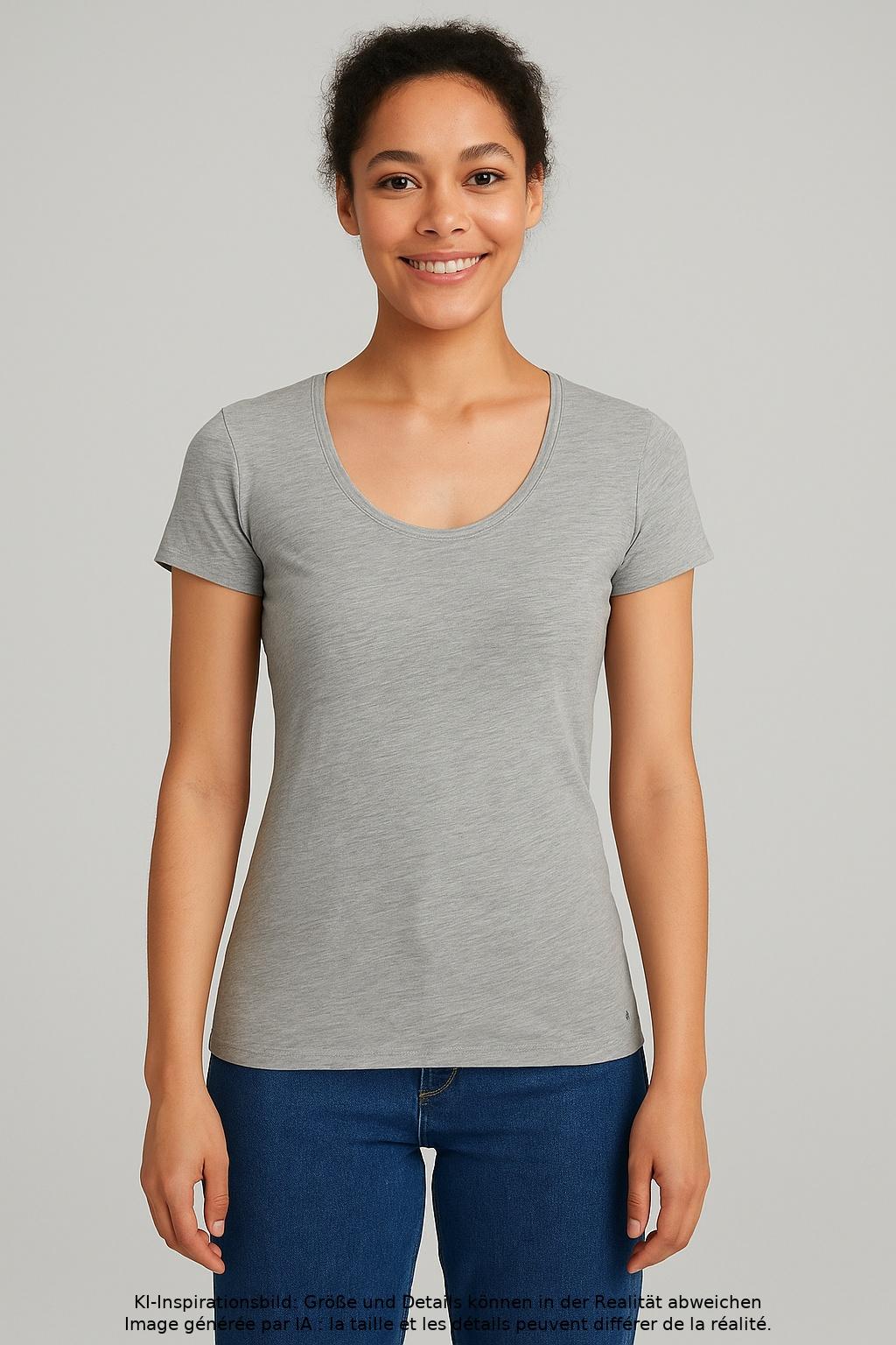 

Marc O Polo Damen T-Shirt, grau, Gr. 34