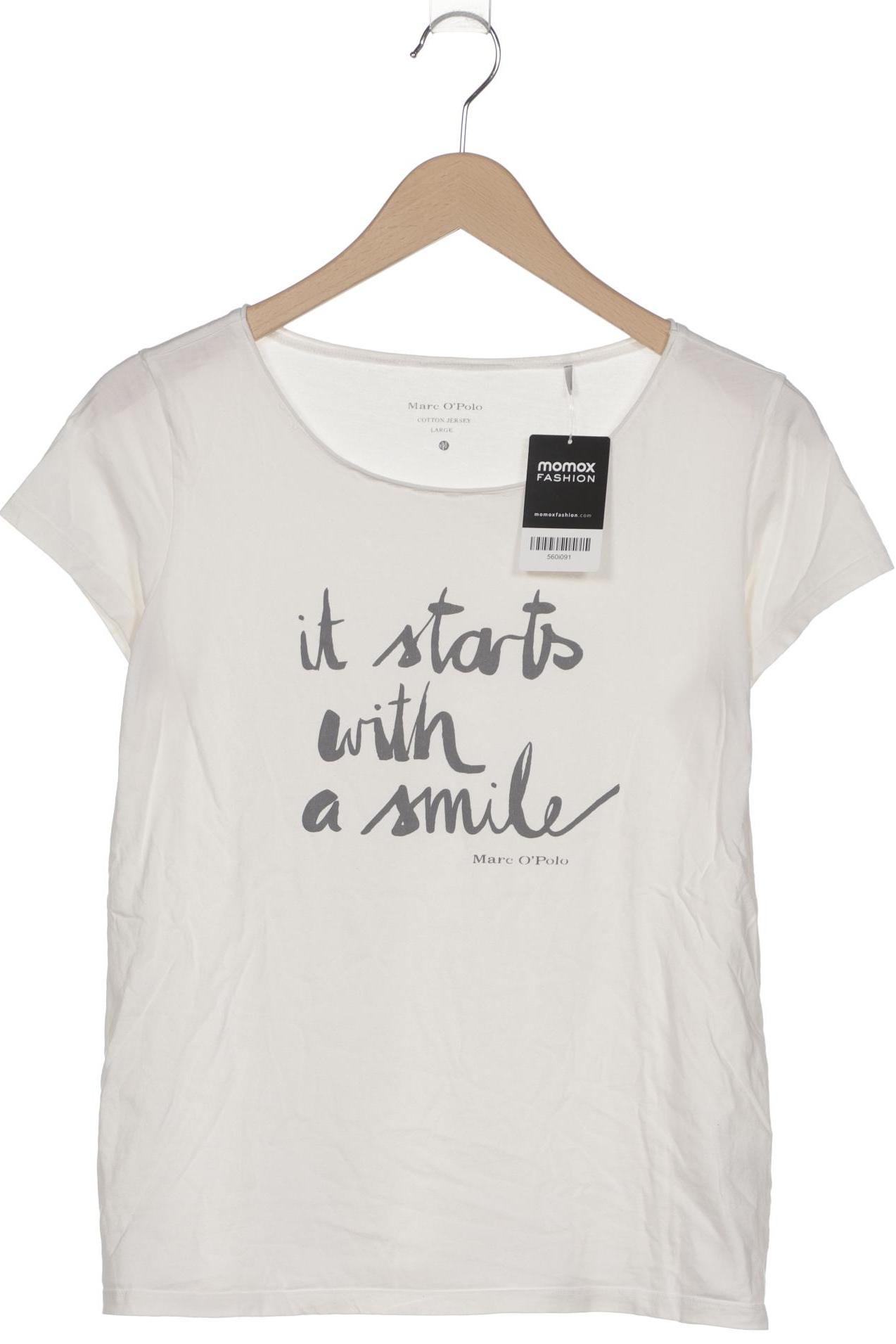 

Marc O Polo Damen T-Shirt, cremeweiß, Gr. 40
