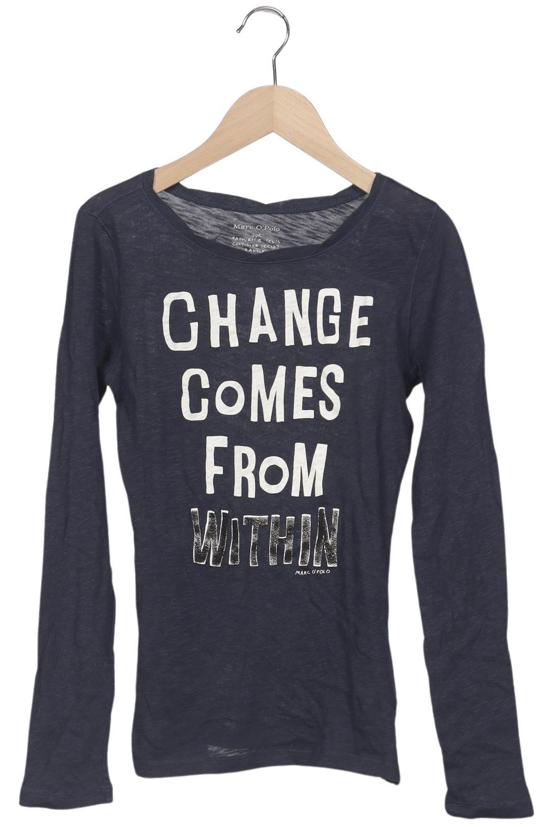 

Marc O Polo Damen Langarmshirt, marineblau, Gr. 34