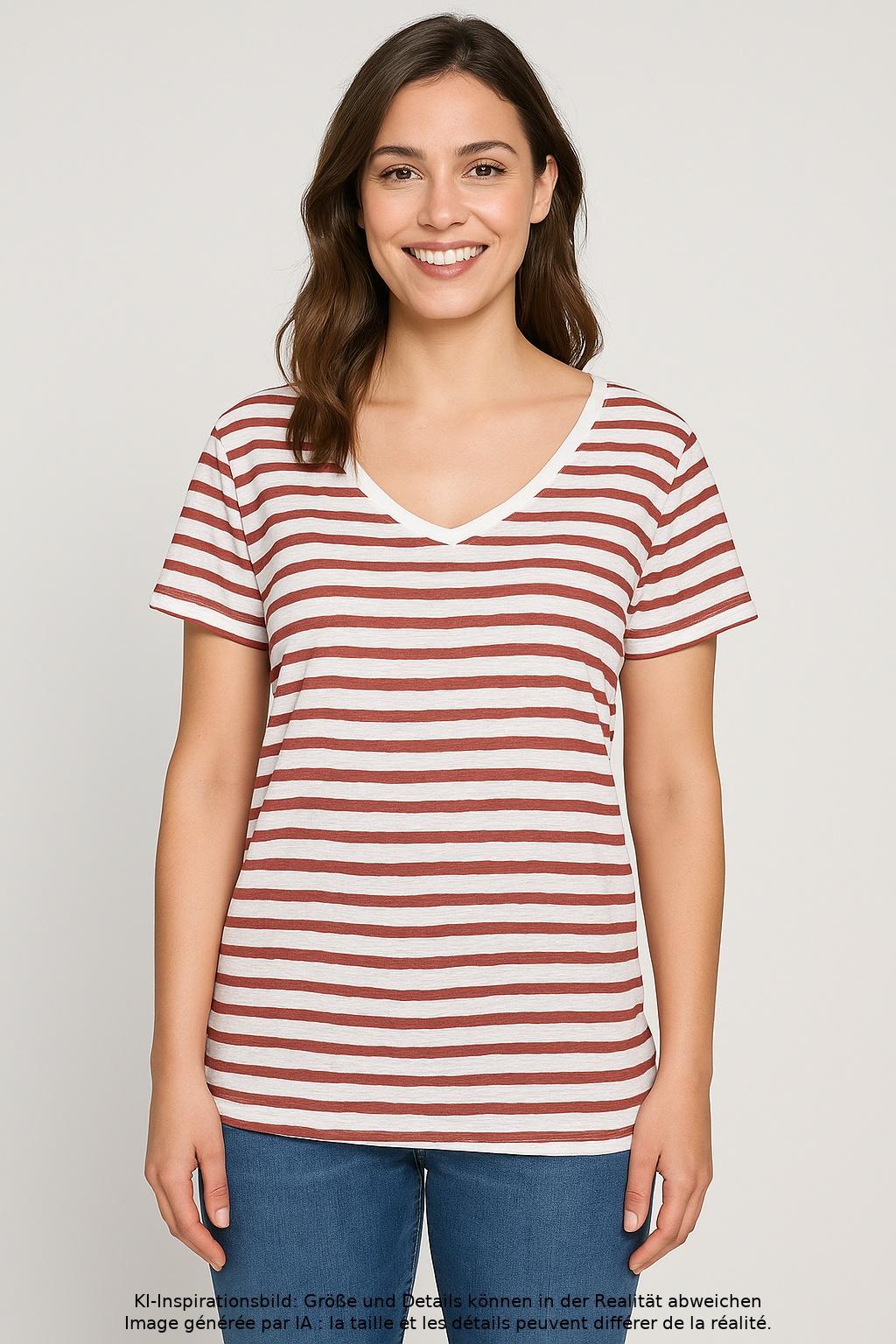 

Marc O Polo Damen T-Shirt, mehrfarbig, Gr. 38