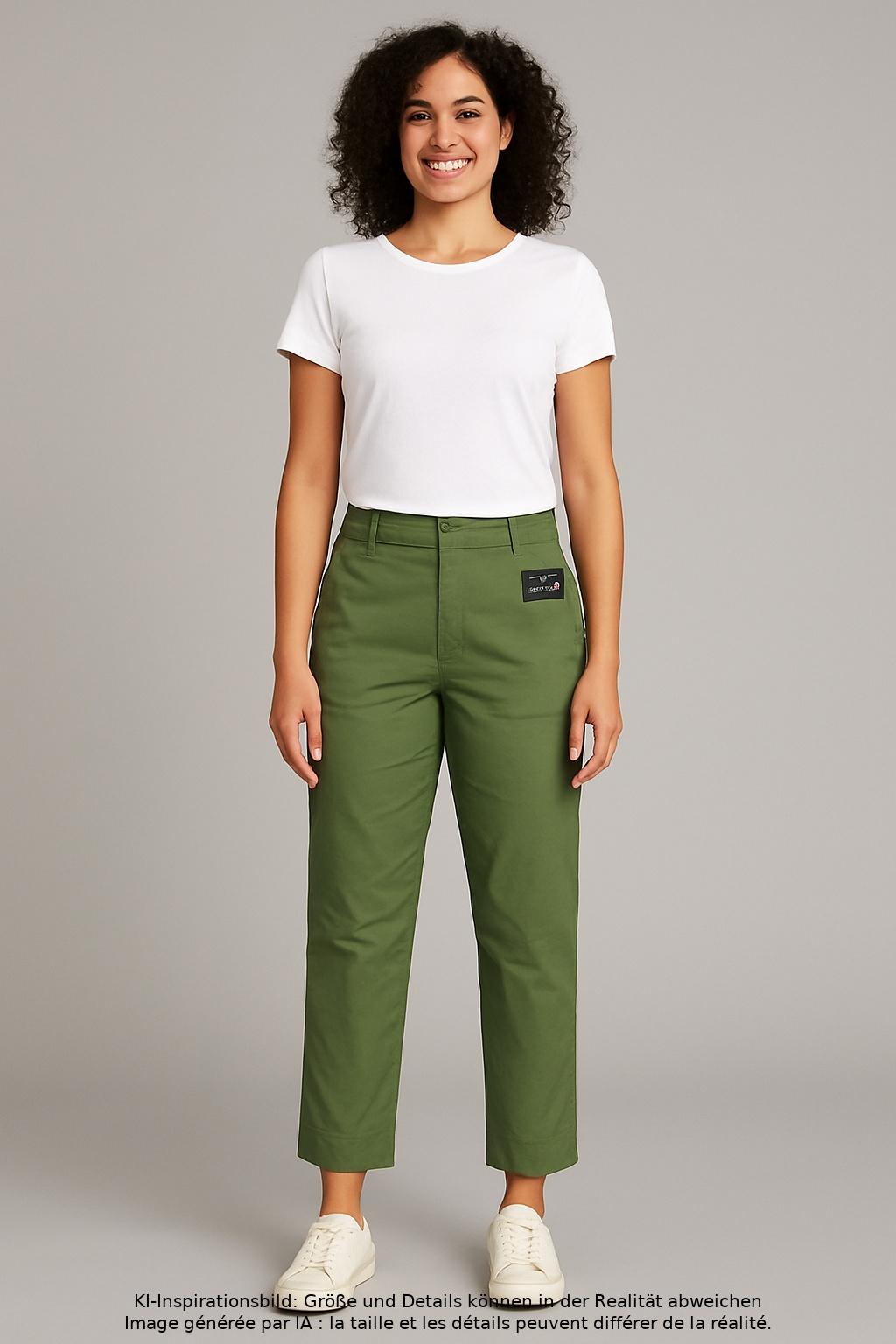 

Marc O Polo Damen Stoffhose, grün, Gr. 36