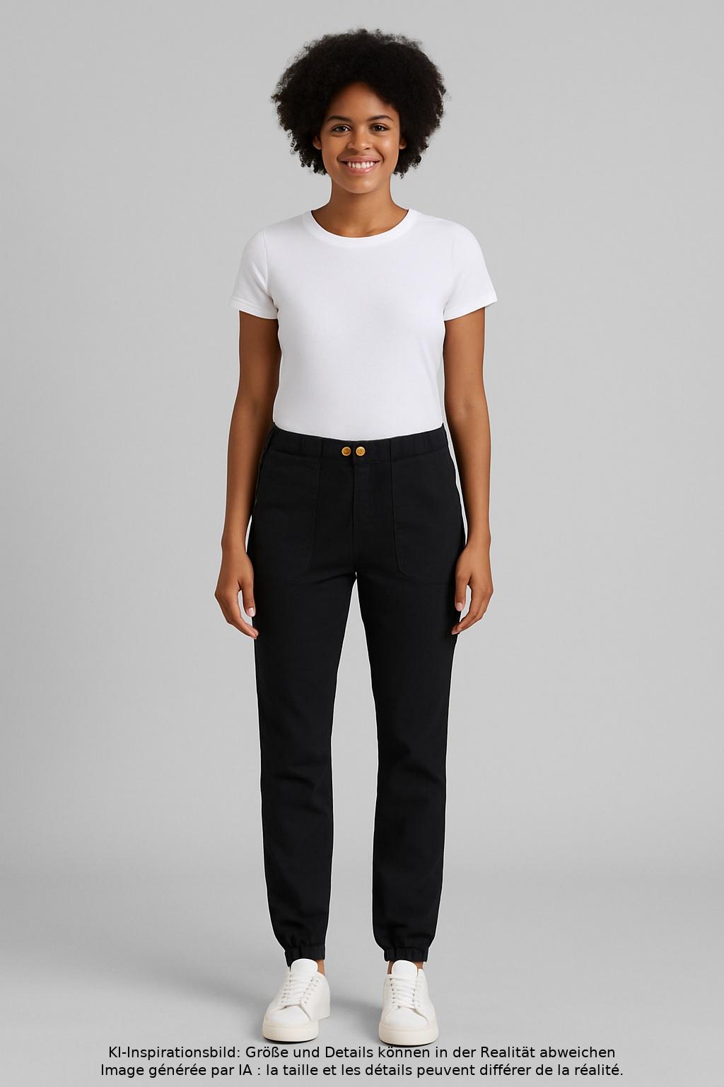 

Marc O Polo Damen Stoffhose, schwarz, Gr. 26