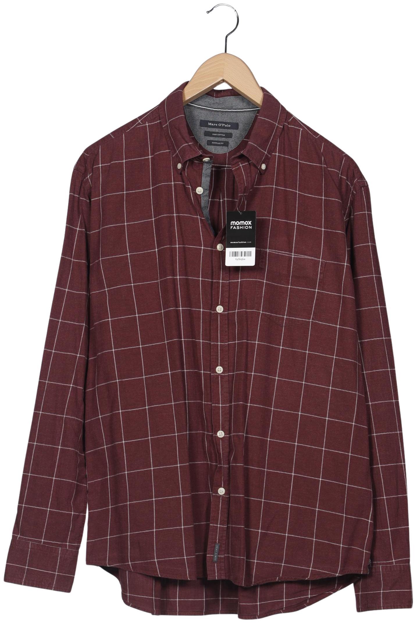 

Marc O Polo Herren Hemd, bordeaux, Gr. 56