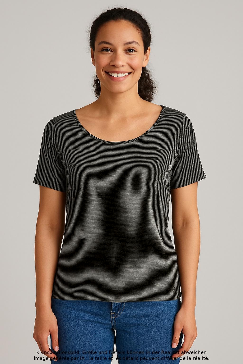 

Marc O Polo Damen T-Shirt, grau, Gr. 44