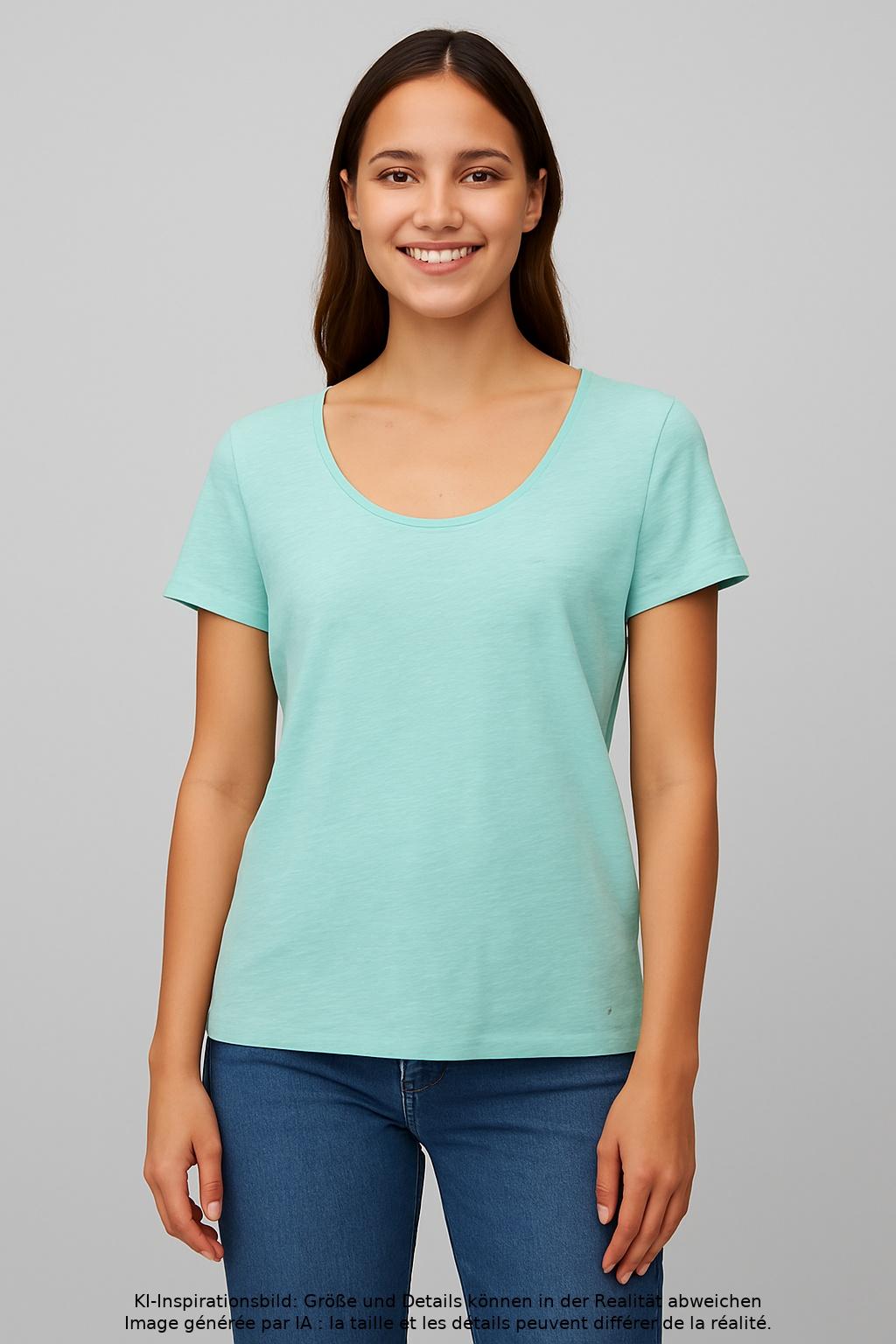 

Marc O Polo Damen T-Shirt, türkis, Gr. 38