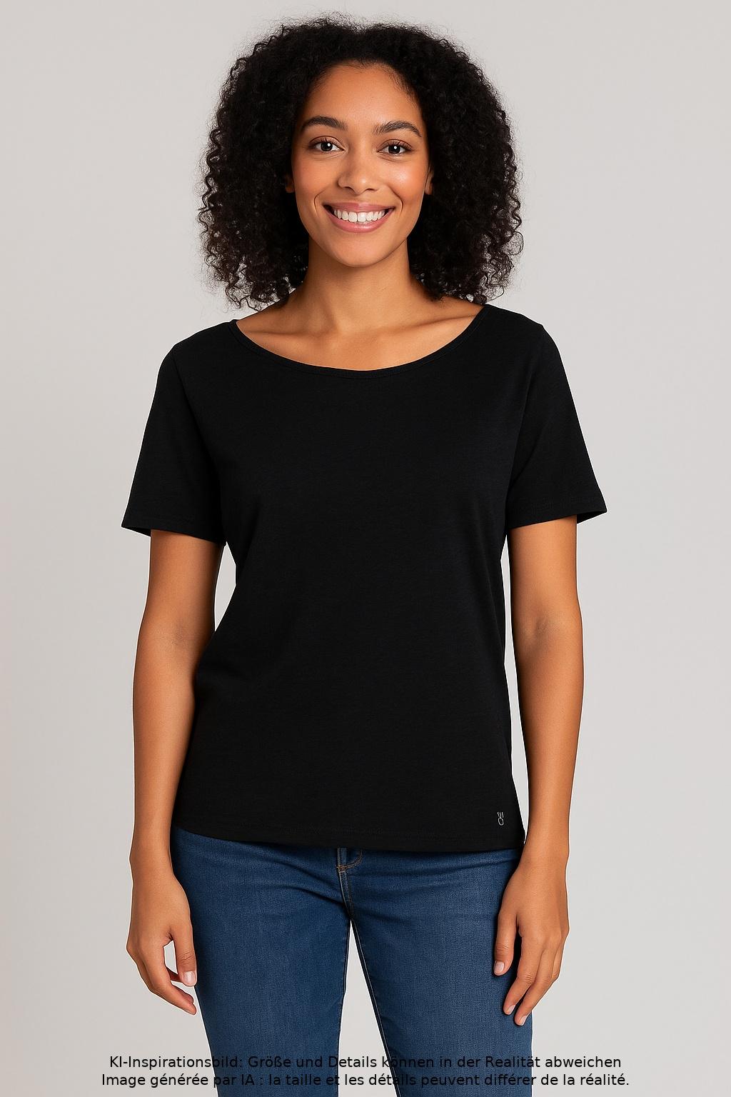 

Marc O Polo Damen T-Shirt, schwarz, Gr. 36