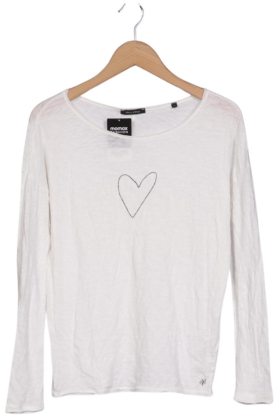 

Marc O Polo Damen Langarmshirt, weiß, Gr. 34