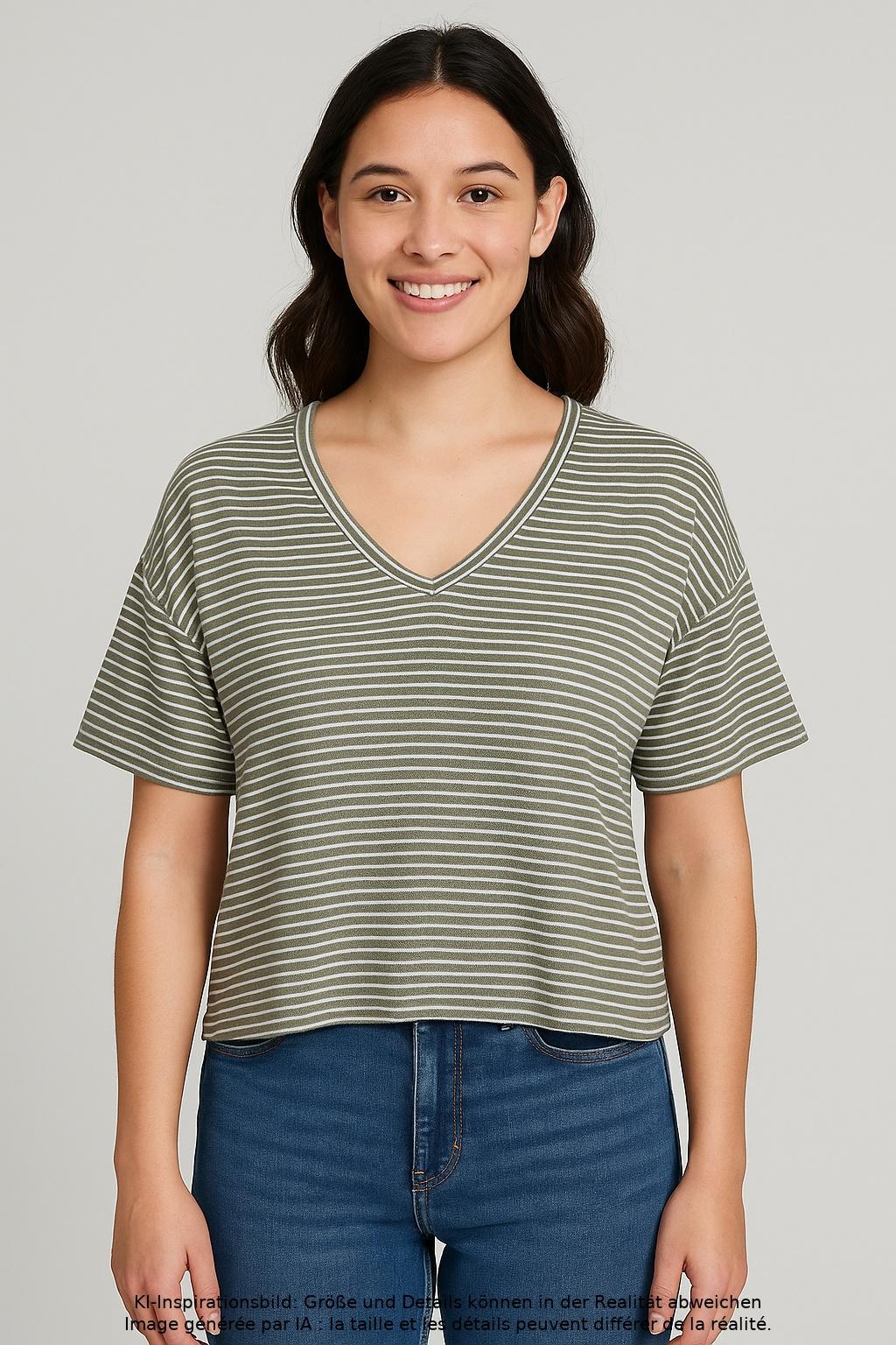 

Marc O Polo Damen T-Shirt, grün, Gr. 34