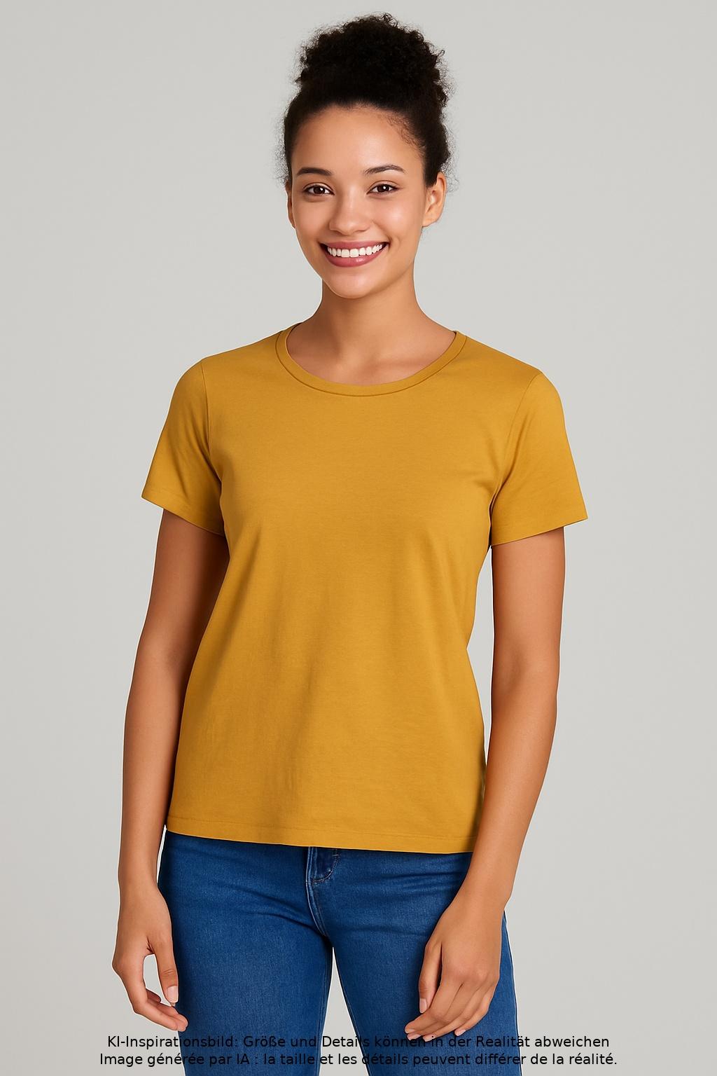 

Marc O Polo Damen T-Shirt, gelb, Gr. 38