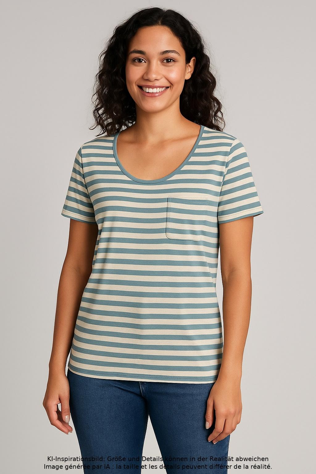 

Marc O Polo Damen T-Shirt, mehrfarbig, Gr. 34