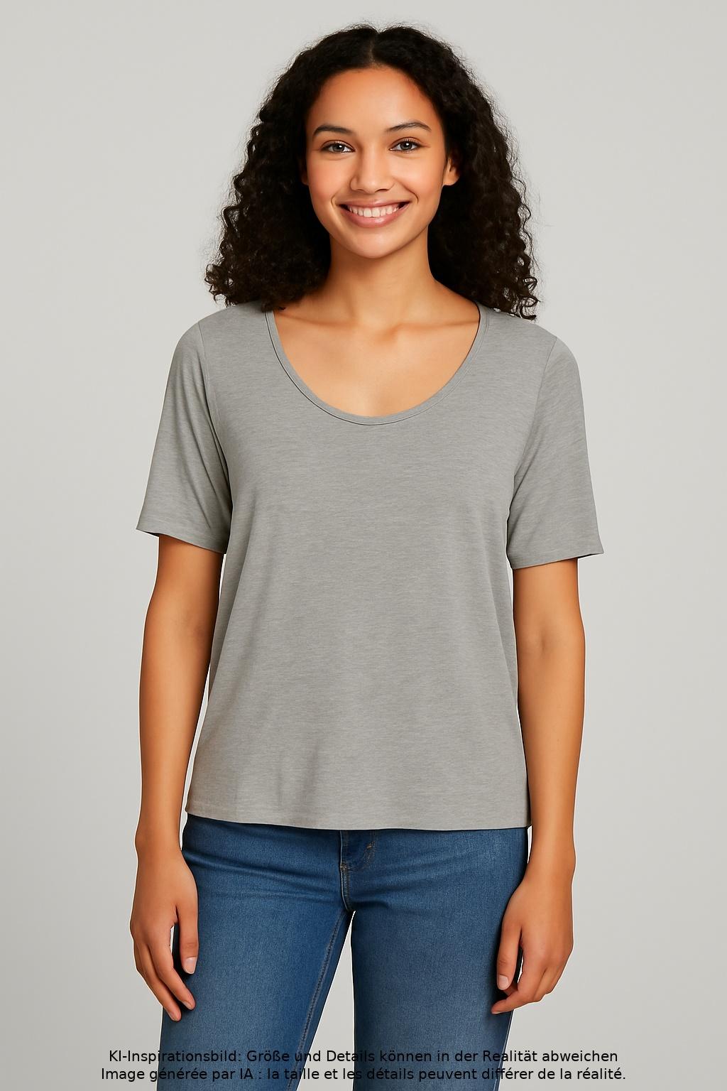 

Marc O Polo Damen T-Shirt, grau, Gr. 38