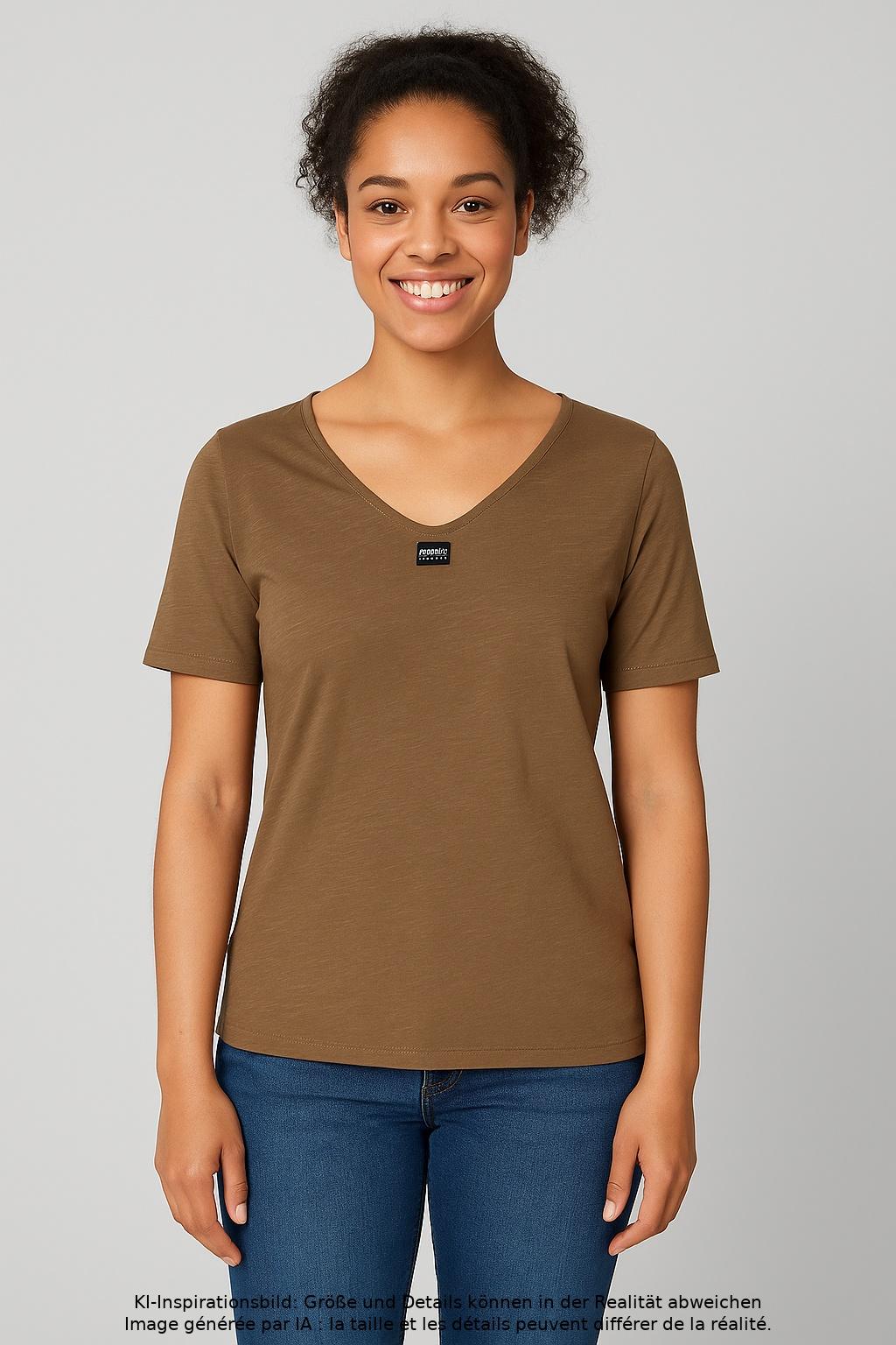 

Marc O Polo Damen T-Shirt, braun, Gr. 42