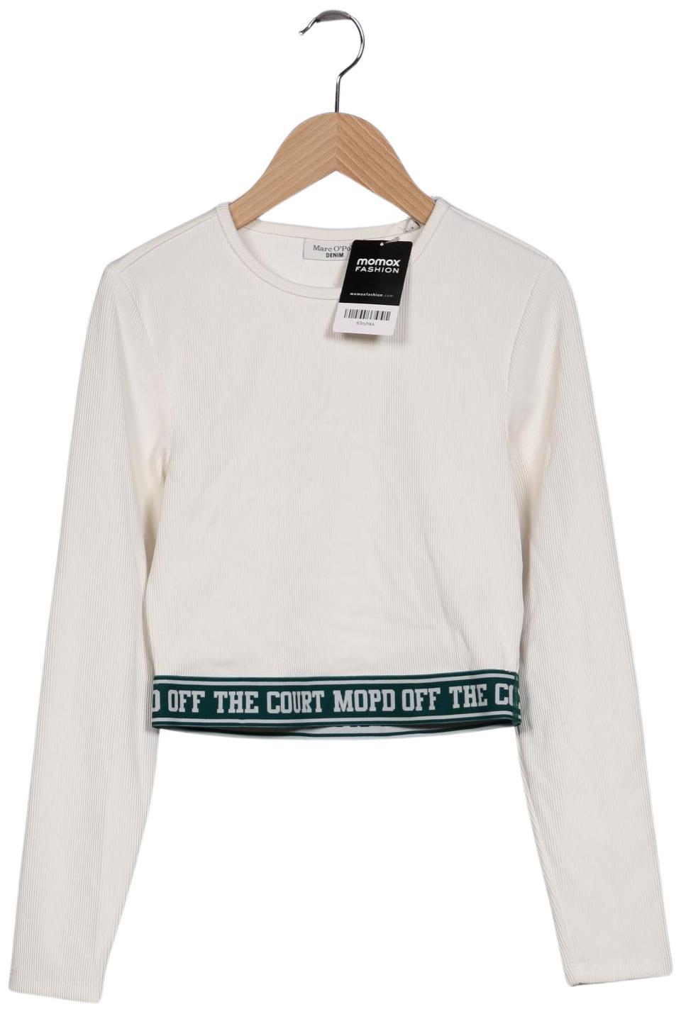 

Marc O Polo Damen Langarmshirt, weiß, Gr. 36