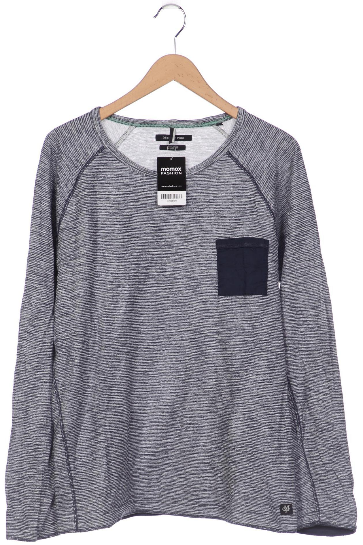 

Marc O Polo Herren Langarmshirt, blau, Gr. 52