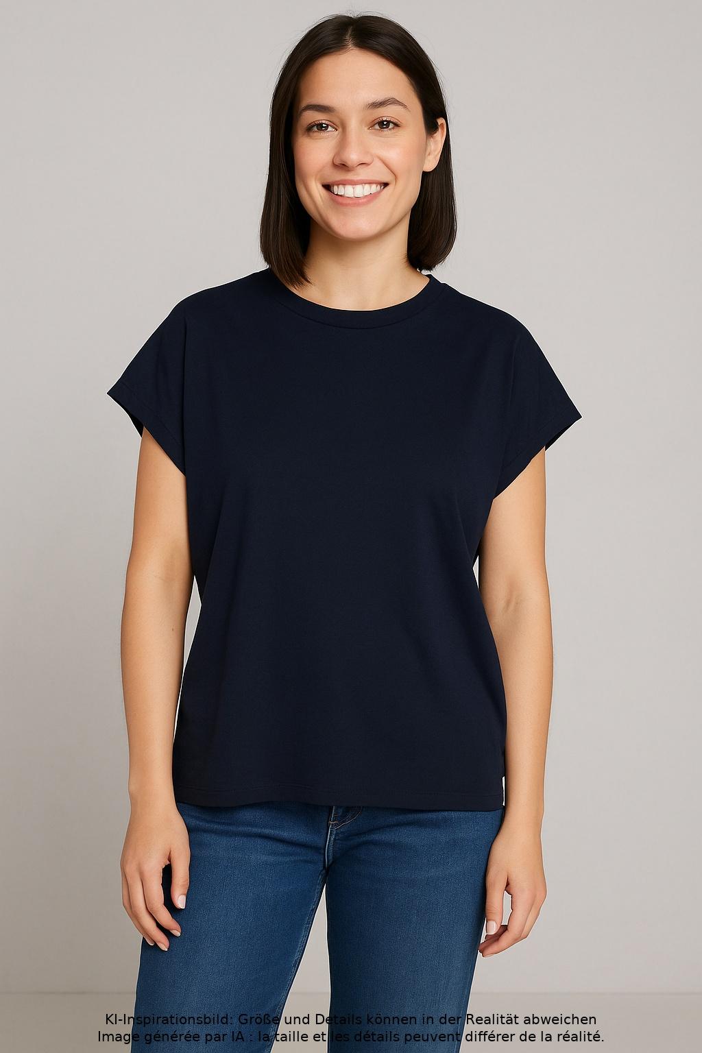 

Marc O Polo Damen T-Shirt, marineblau, Gr. 34