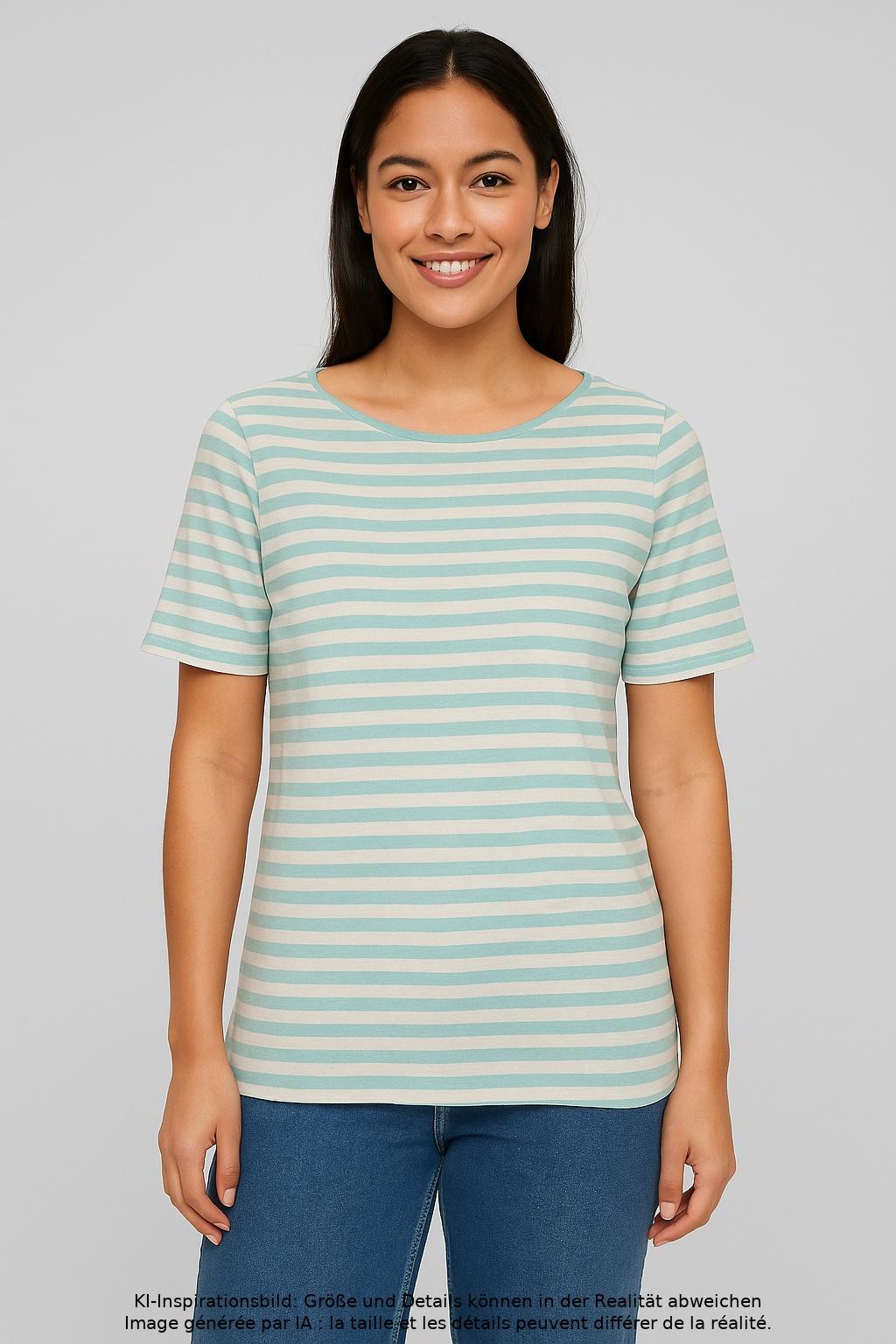 

Marc O Polo Damen T-Shirt, mehrfarbig, Gr. 42