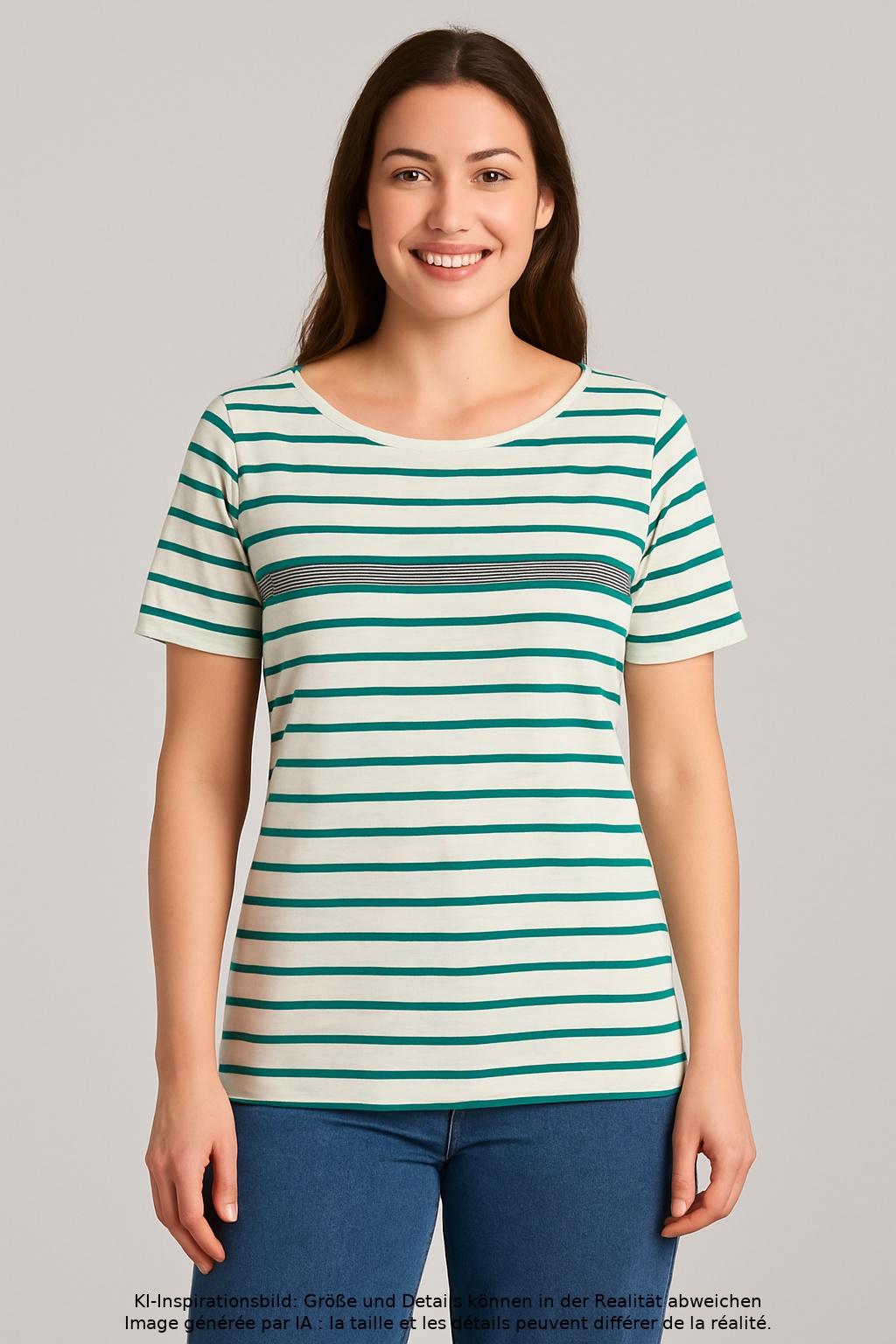 

Marc O Polo Damen T-Shirt, mehrfarbig, Gr. 44