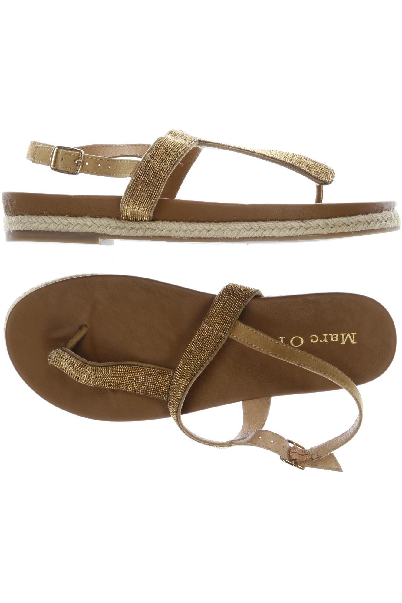 

Marc O Polo Damen Sandale, gold, Gr. 38