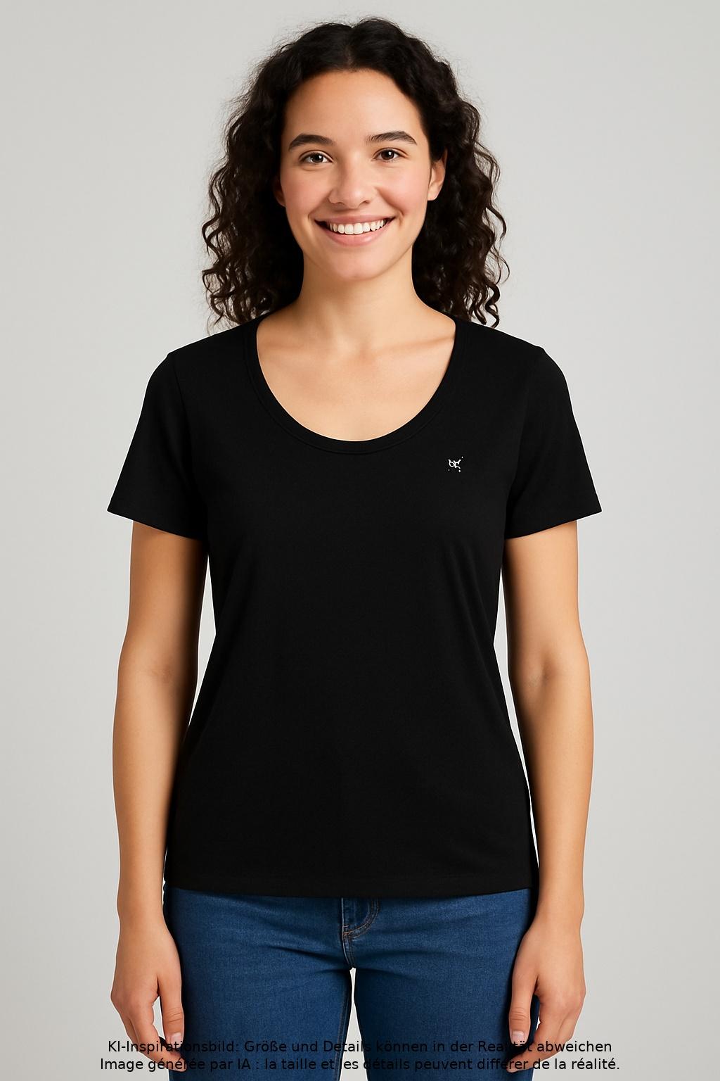 

Marc O Polo Damen T-Shirt, schwarz, Gr. 42