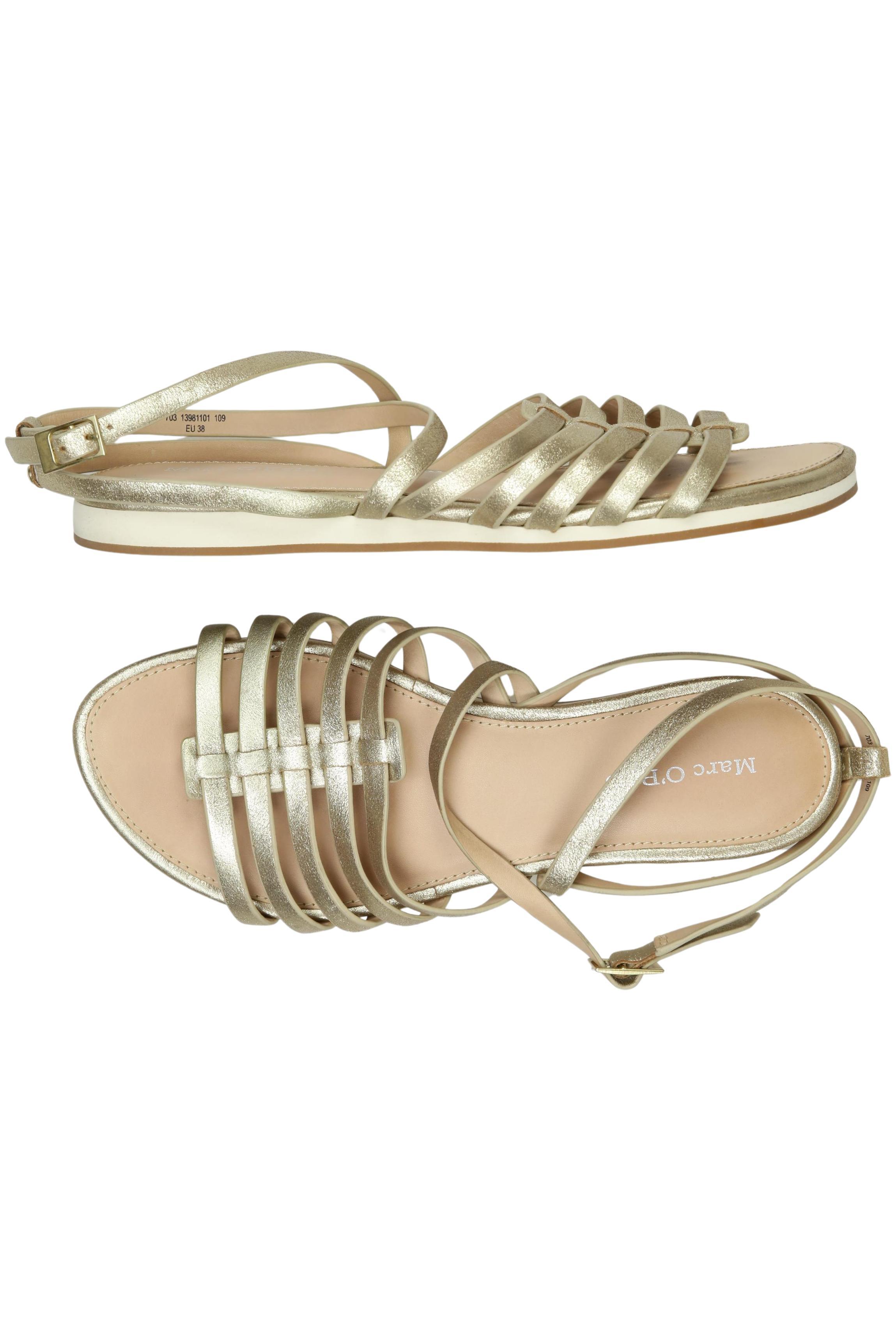 

Marc O Polo Damen Sandale, gold, Gr. 38