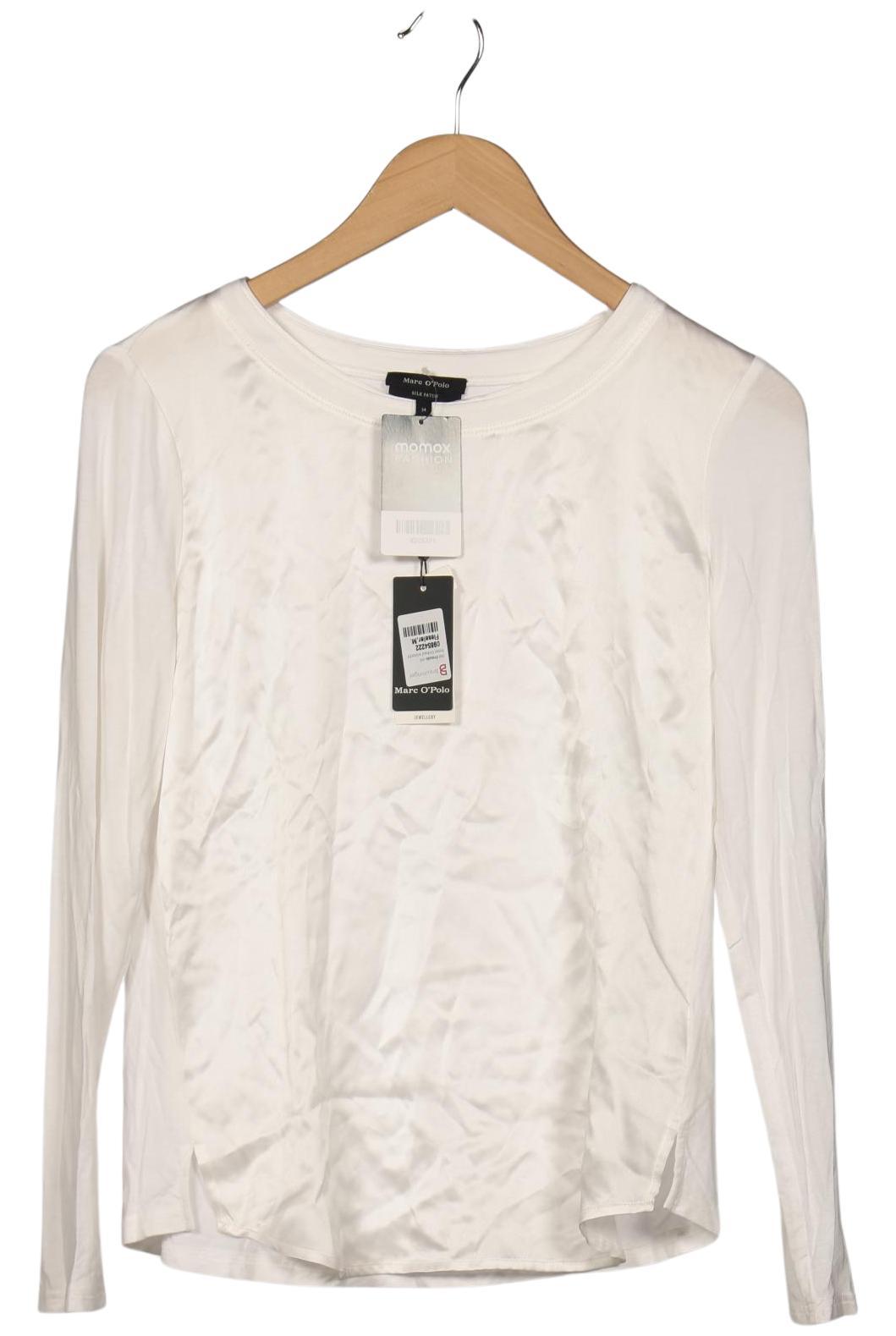 

Marc O Polo Damen Langarmshirt, weiß, Gr. 34