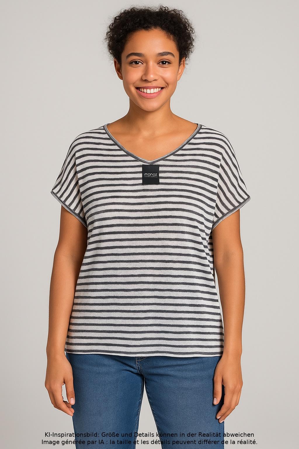 

Marc O Polo Damen T-Shirt, mehrfarbig, Gr. 44