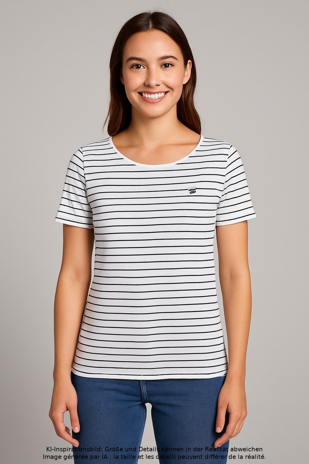 

Marc O Polo Damen T-Shirt, mehrfarbig, Gr. 34
