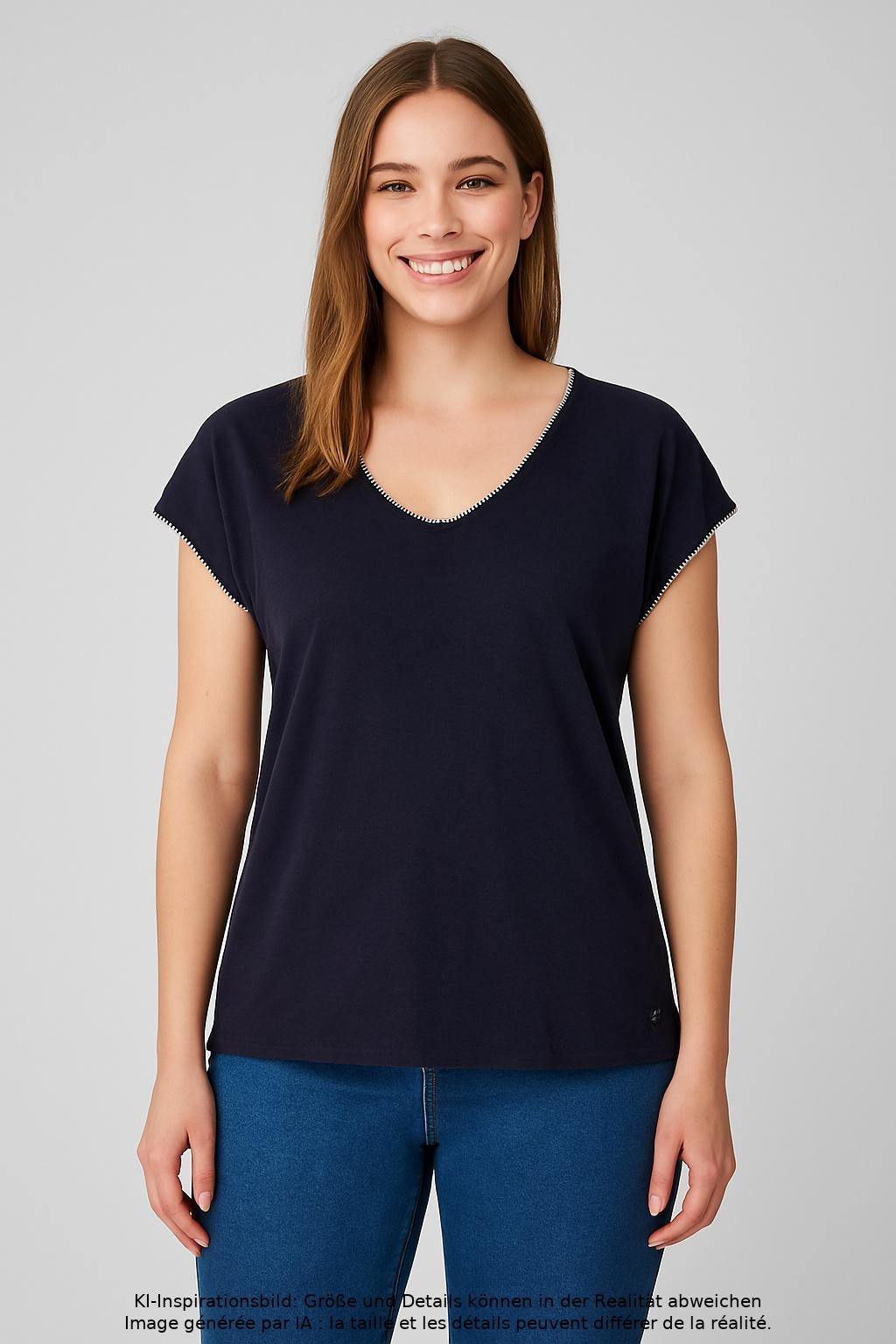 

Marc O Polo Damen T-Shirt, marineblau, Gr. 42