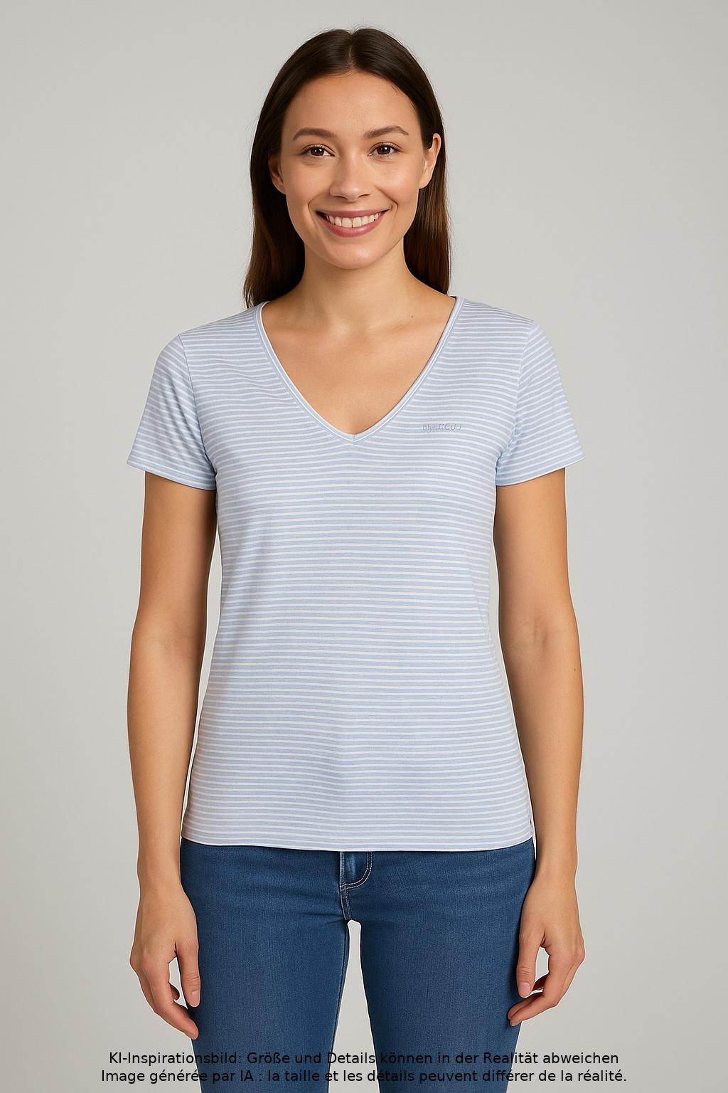 

Marc O Polo Damen T-Shirt, hellblau, Gr. 34