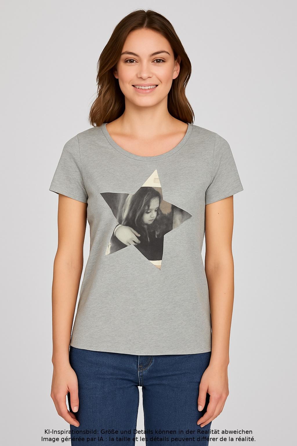 

Marc O Polo Damen T-Shirt, grau, Gr. 34