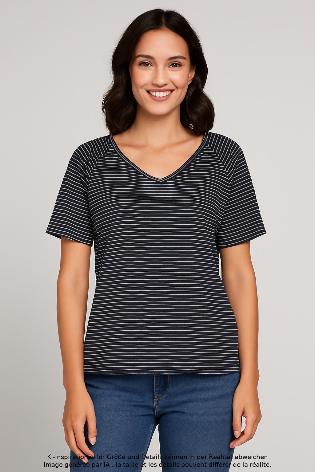

Marc O Polo Damen T-Shirt, mehrfarbig, Gr. 42