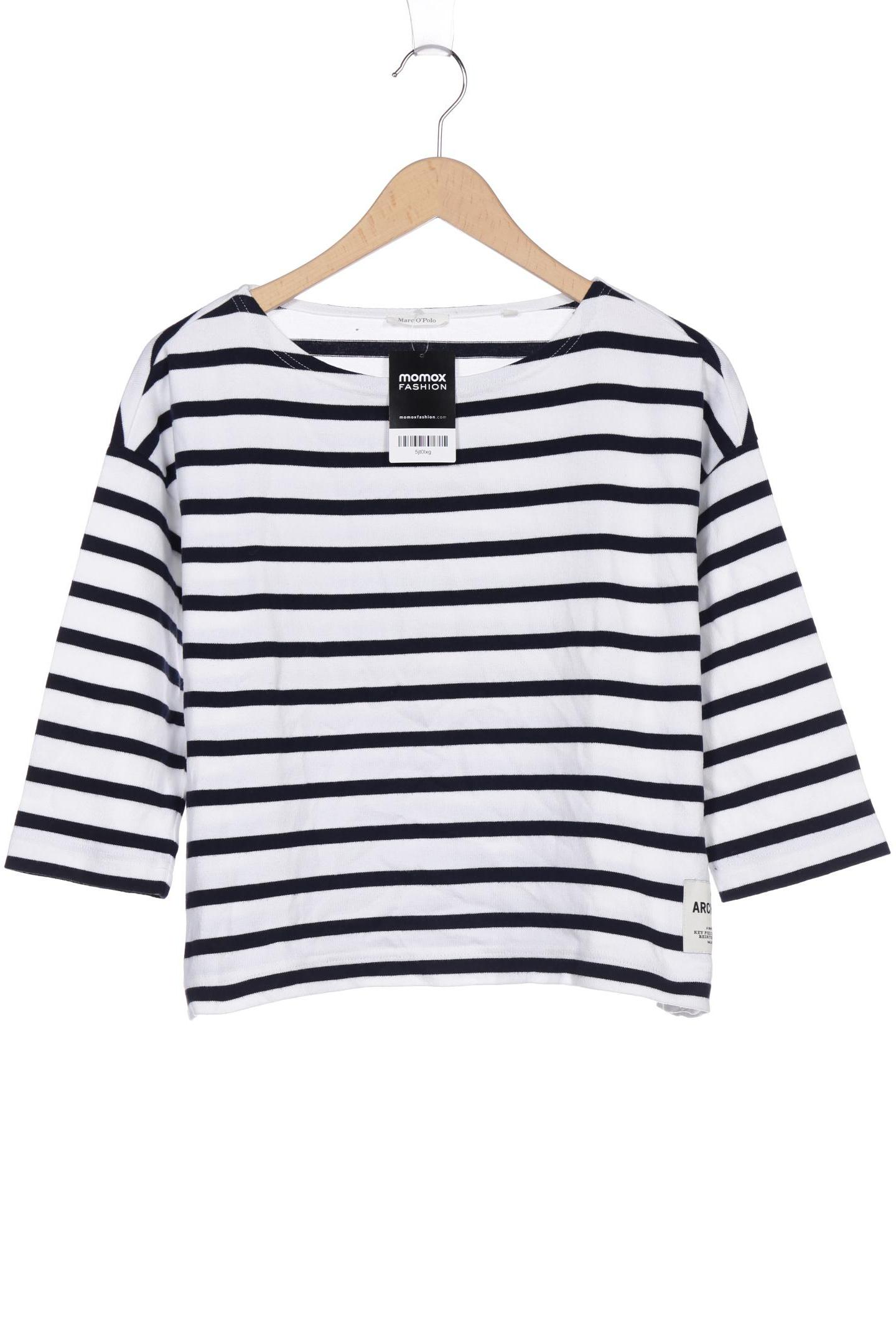 

Marc O Polo Damen Langarmshirt, weiß, Gr. 34