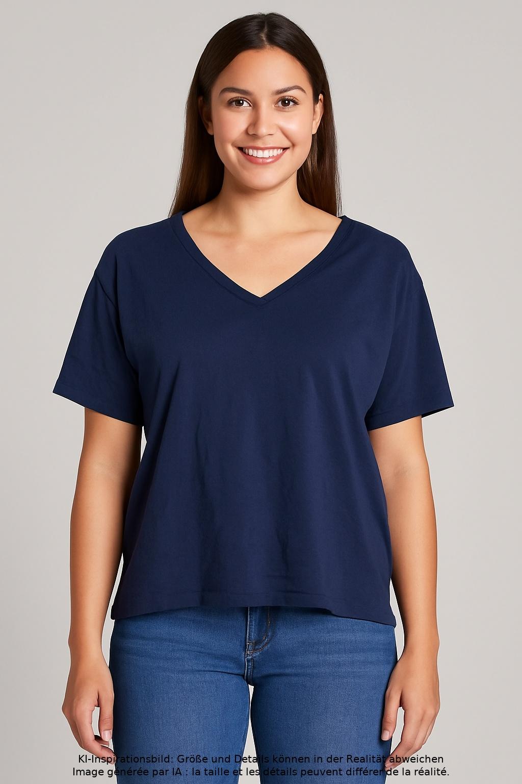 

Marc O Polo Damen T-Shirt, marineblau, Gr. 44