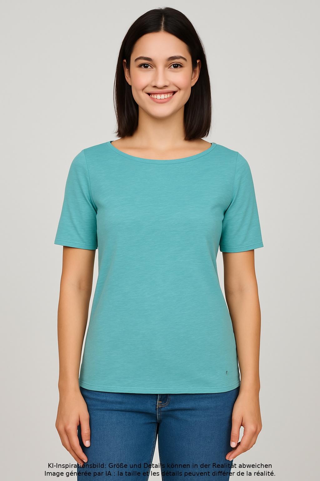 

Marc O Polo Damen T-Shirt, türkis, Gr. 34