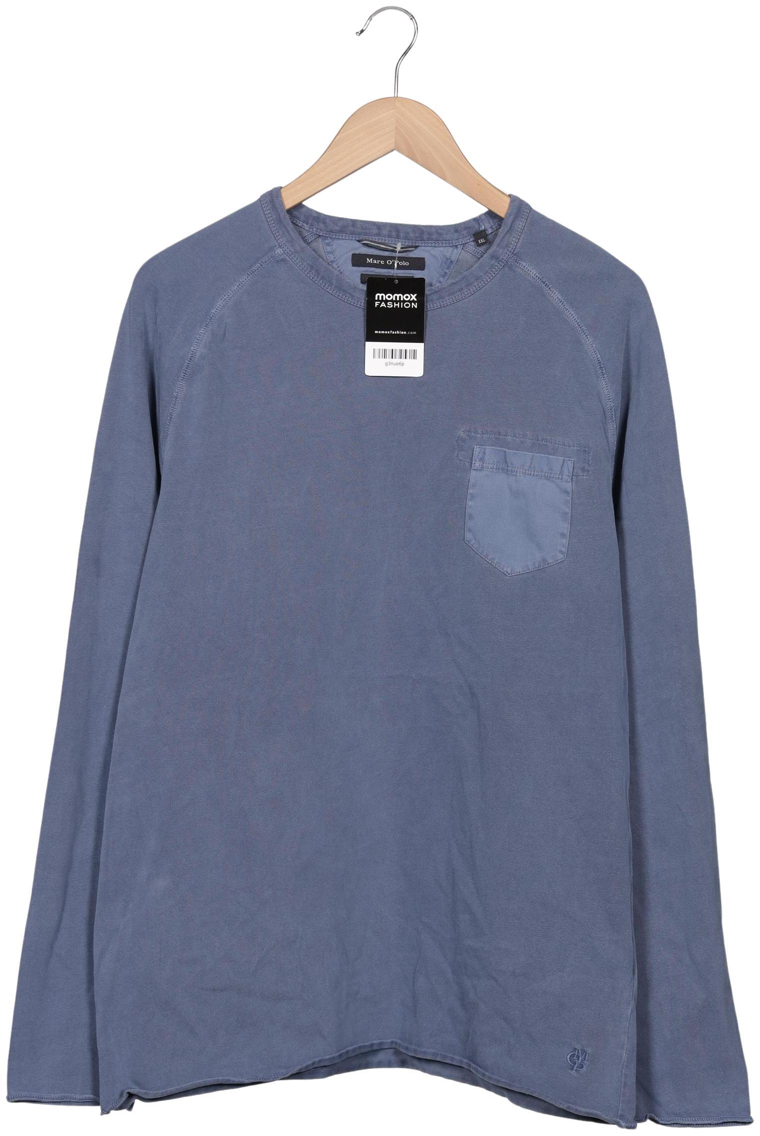 

Marc O Polo Herren Langarmshirt, blau, Gr. 56