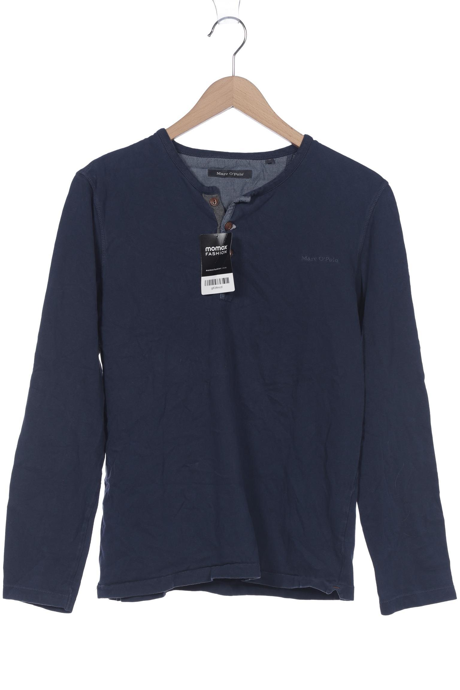 

Marc O Polo Herren Langarmshirt, blau, Gr. 48