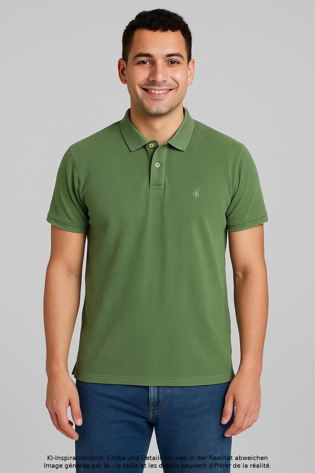 

Marc O Polo Herren Poloshirt, grün, Gr. 52