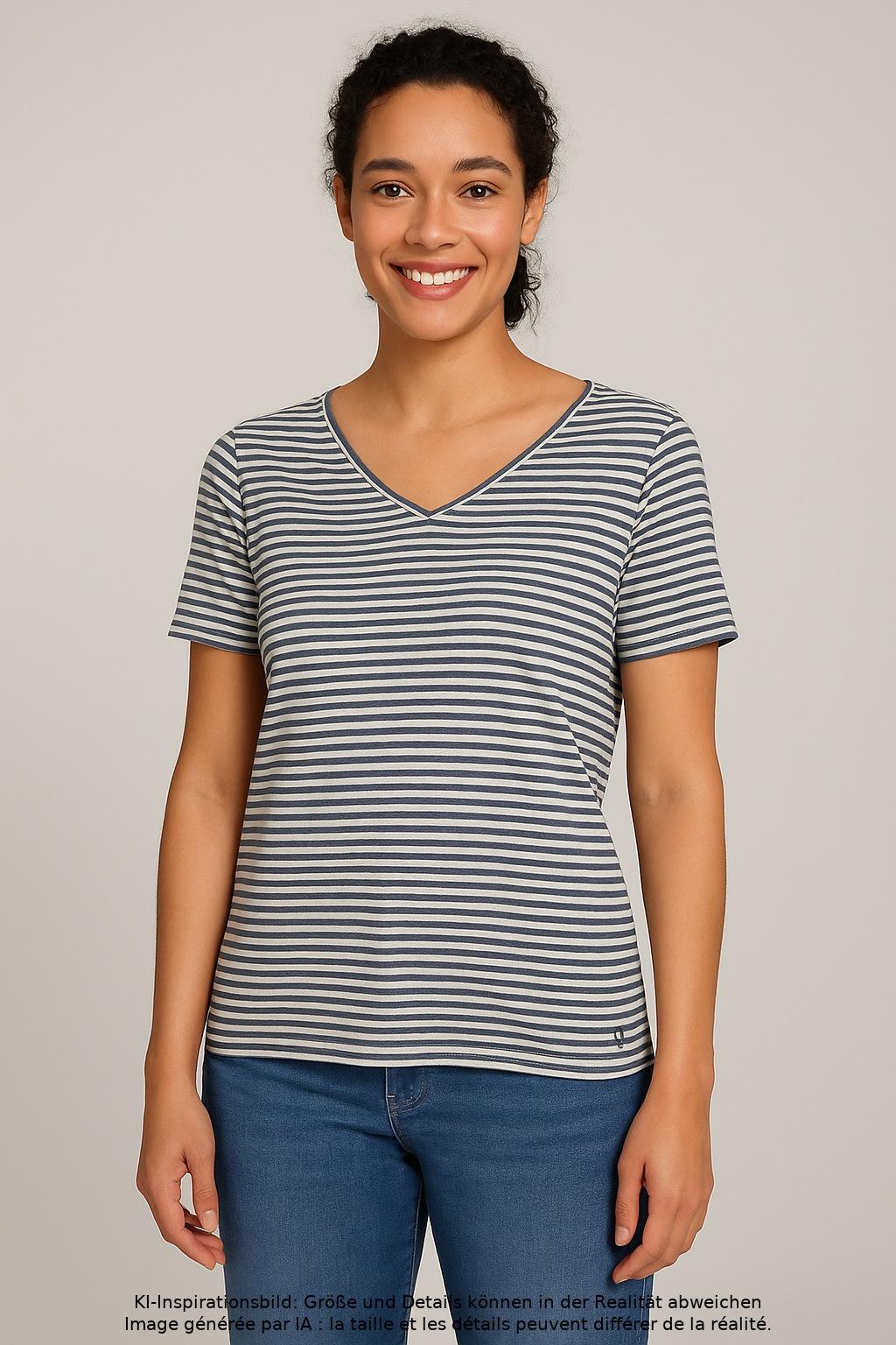 

Marc O Polo Damen T-Shirt, mehrfarbig, Gr. 38