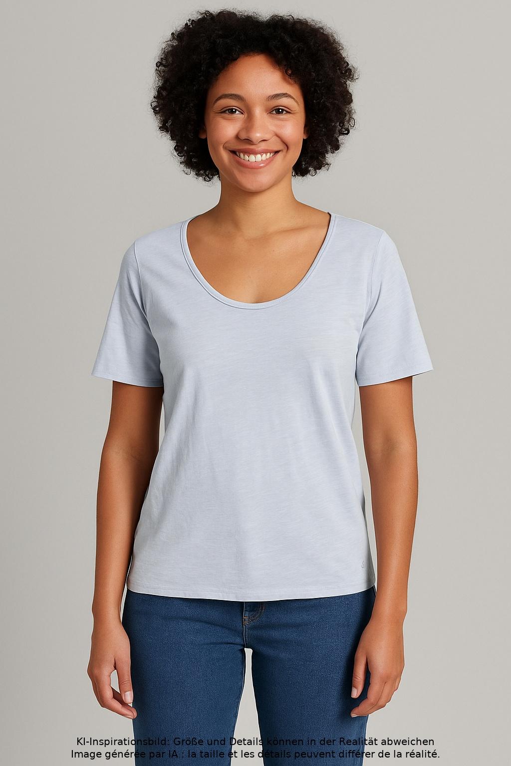 

Marc O Polo Damen T-Shirt, hellblau, Gr. 42