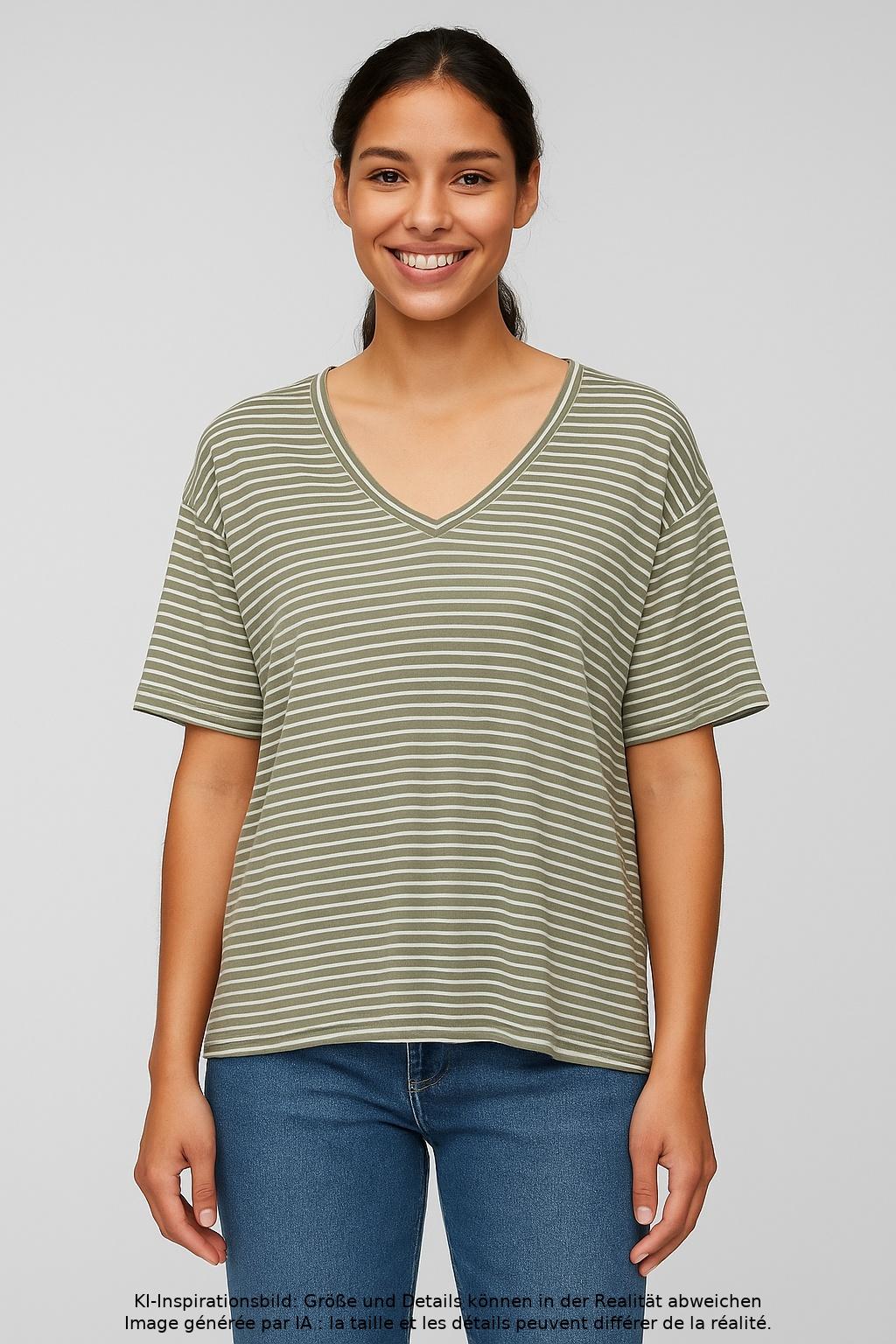 

Marc O Polo Damen T-Shirt, mehrfarbig, Gr. 38