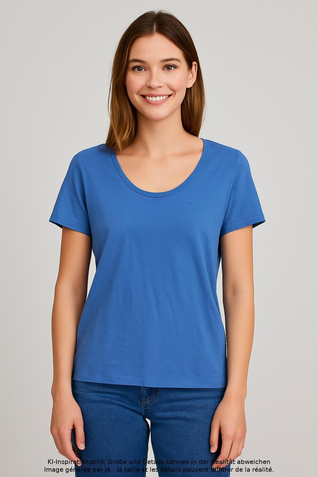 

Marc O Polo Damen T-Shirt, blau, Gr. 38