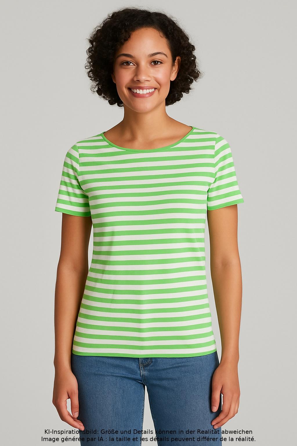 

Marc O Polo Damen T-Shirt, mehrfarbig, Gr. 34