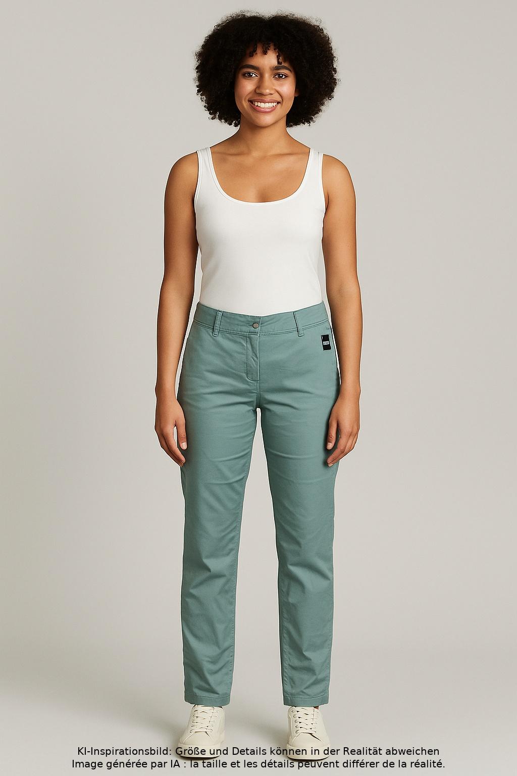 

Marc O Polo Damen Stoffhose, türkis, Gr. 34