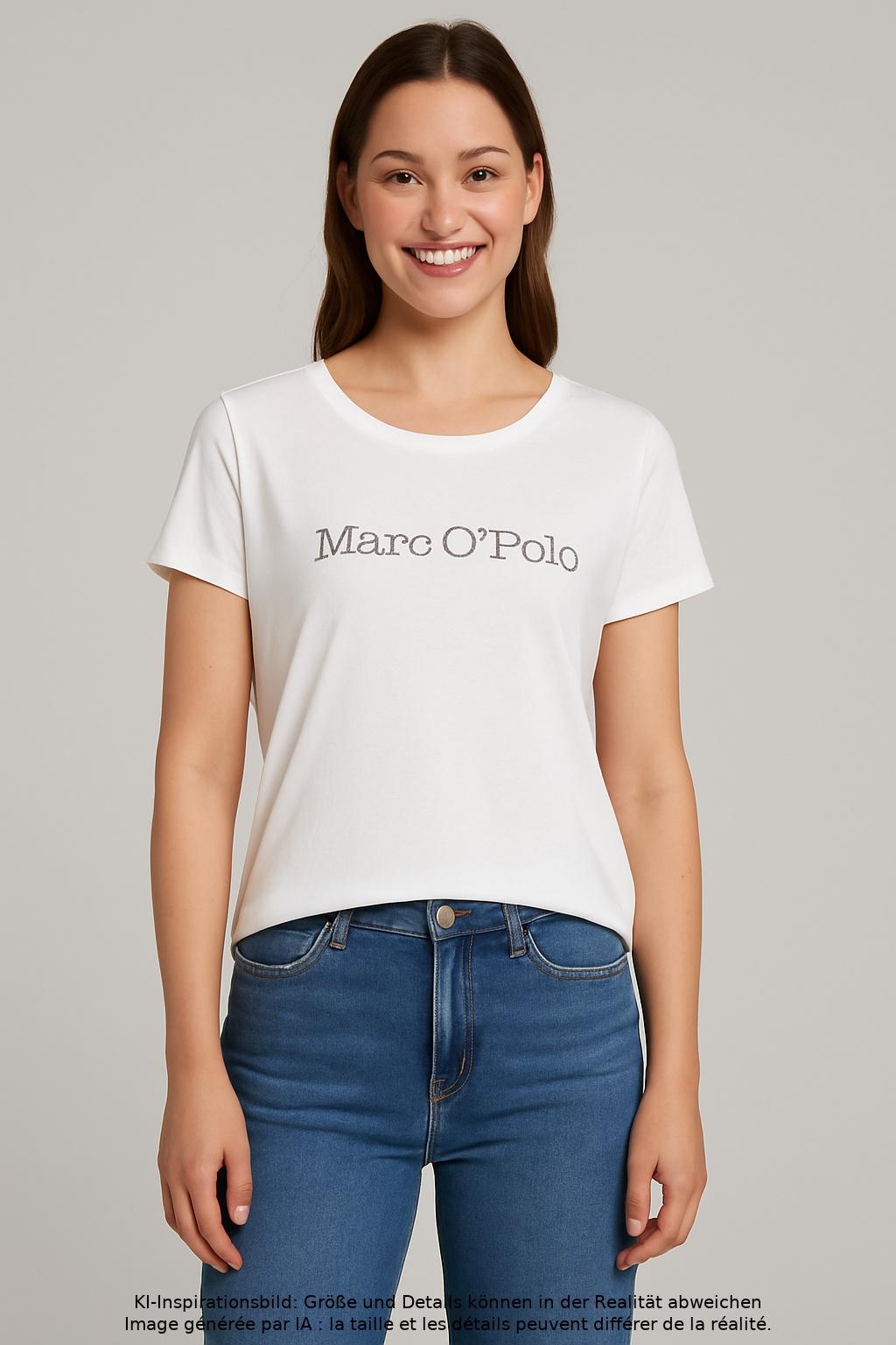 

Marc O Polo Damen T-Shirt, weiß, Gr. 42