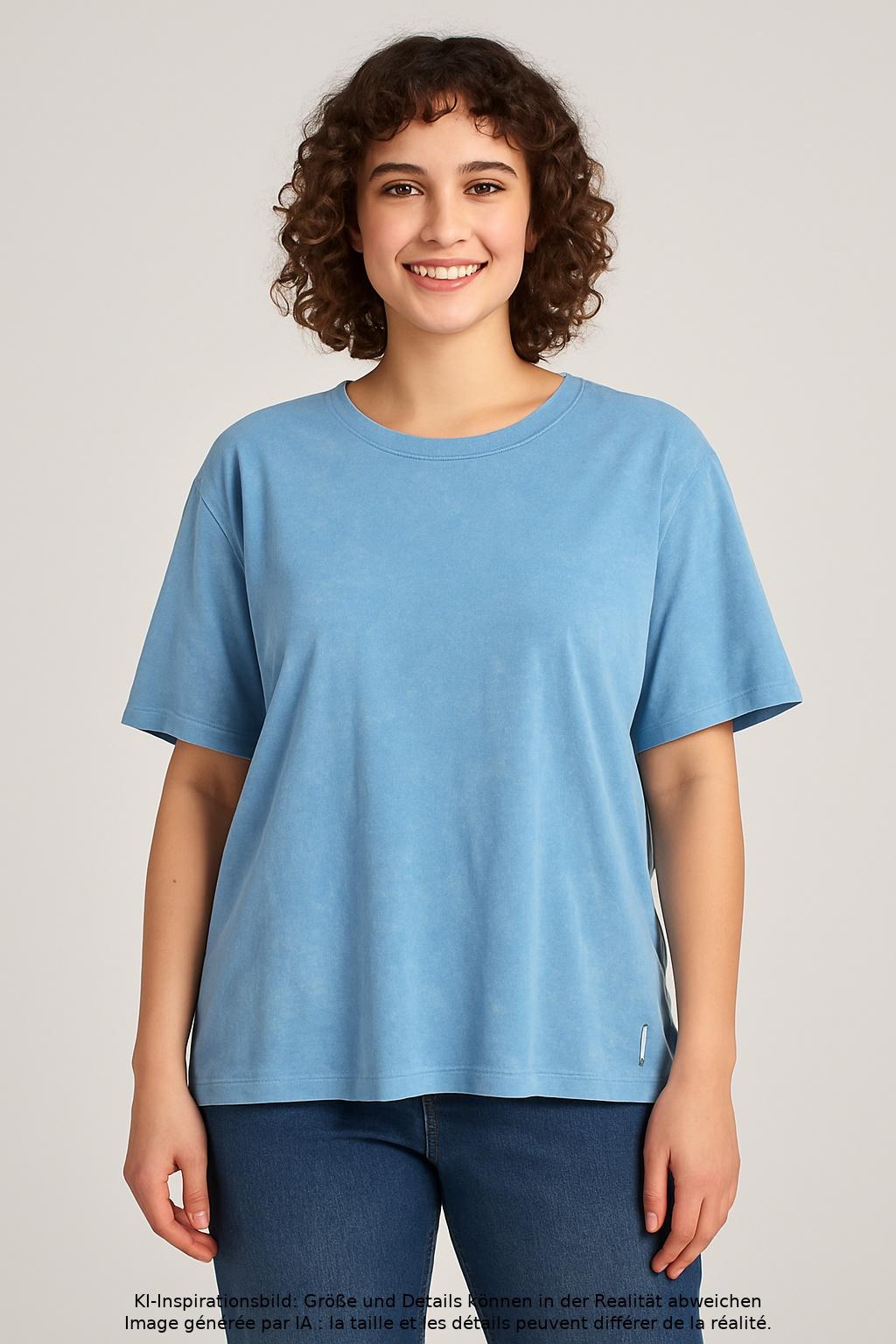 

Marc O Polo Damen T-Shirt, hellblau, Gr. 44